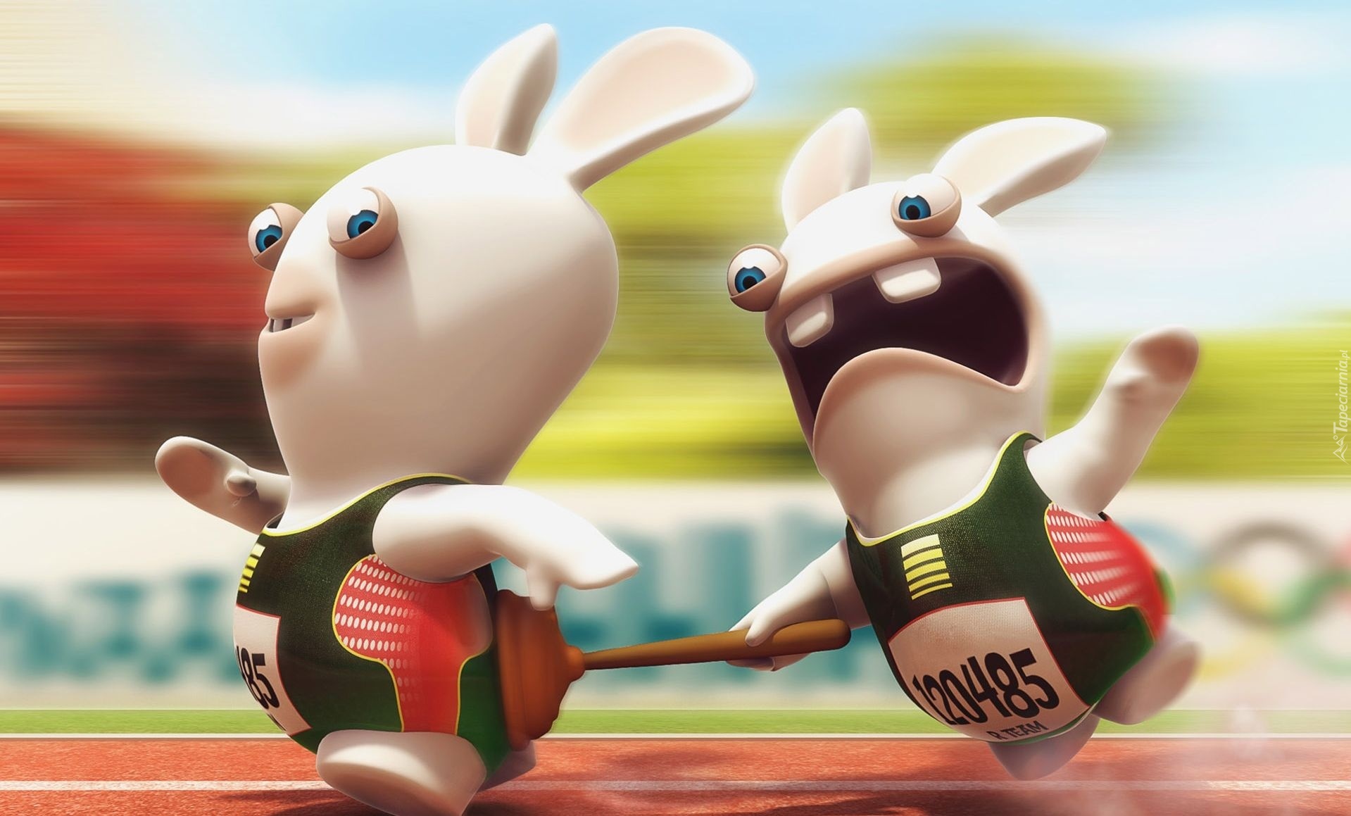 Rayman Raving Rabbids, Króliki, Wyścig