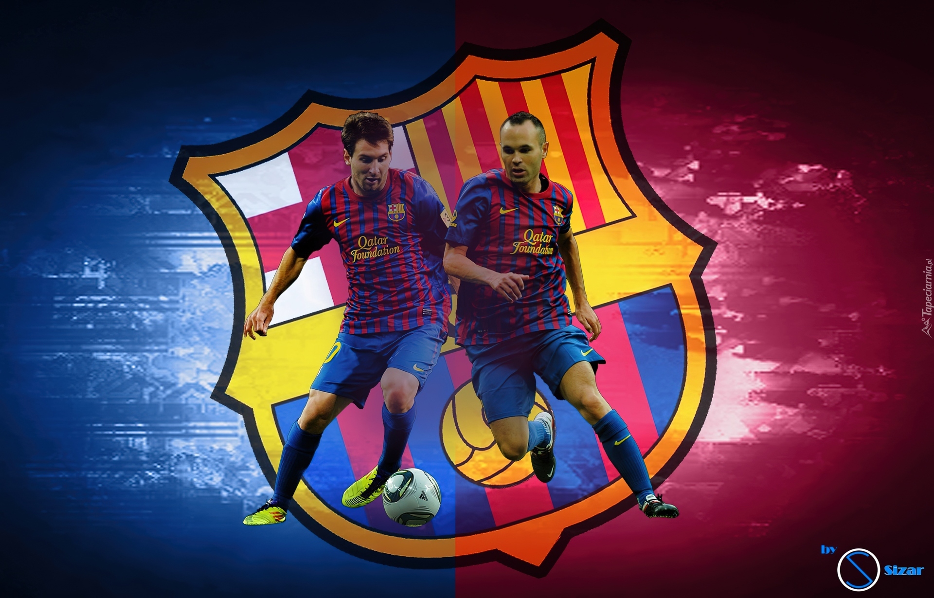 FC Barcelona, Andres Iniesta, Lionel Messi 
