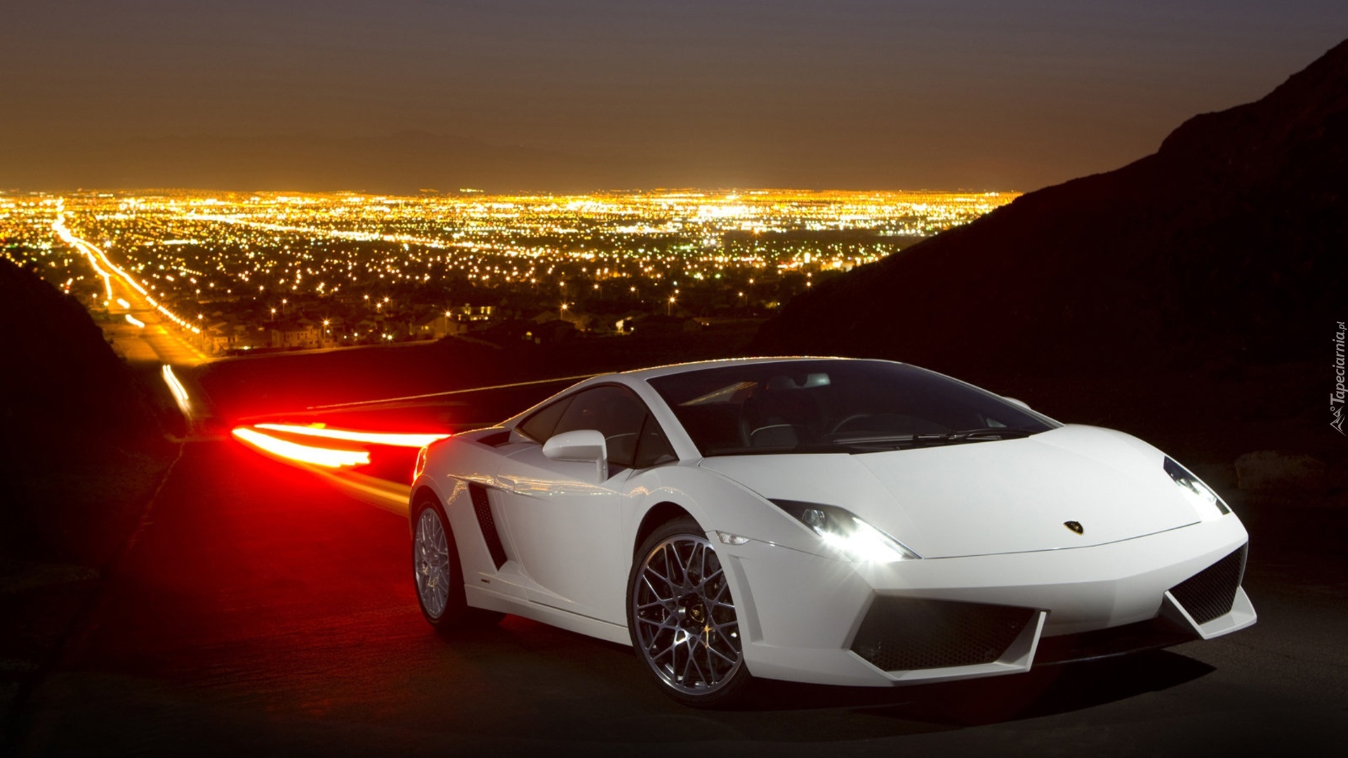 Biały, Lamborghini Gallardo, LP560, Droga