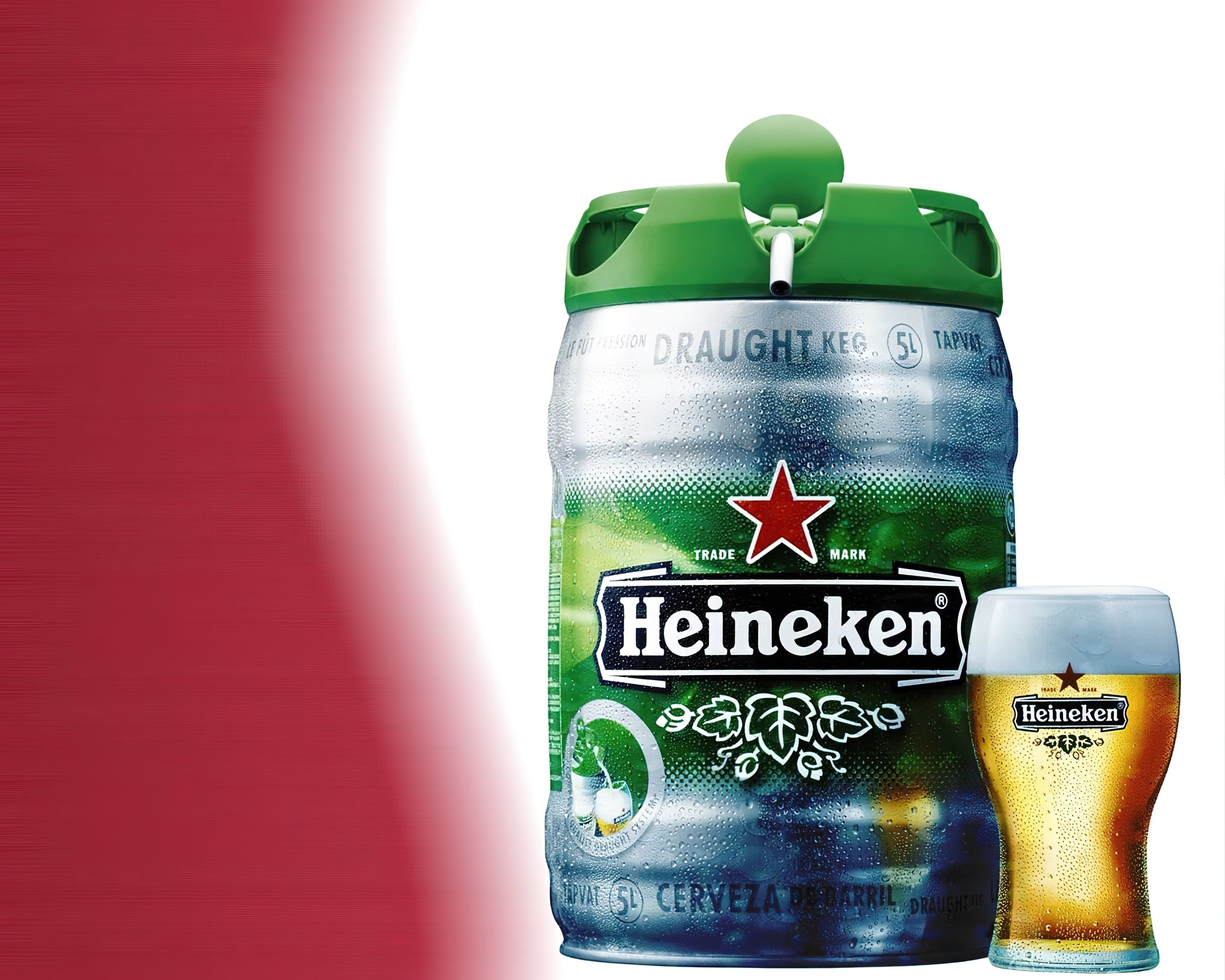 Piwo, Heineken, Beczułka, Kufel