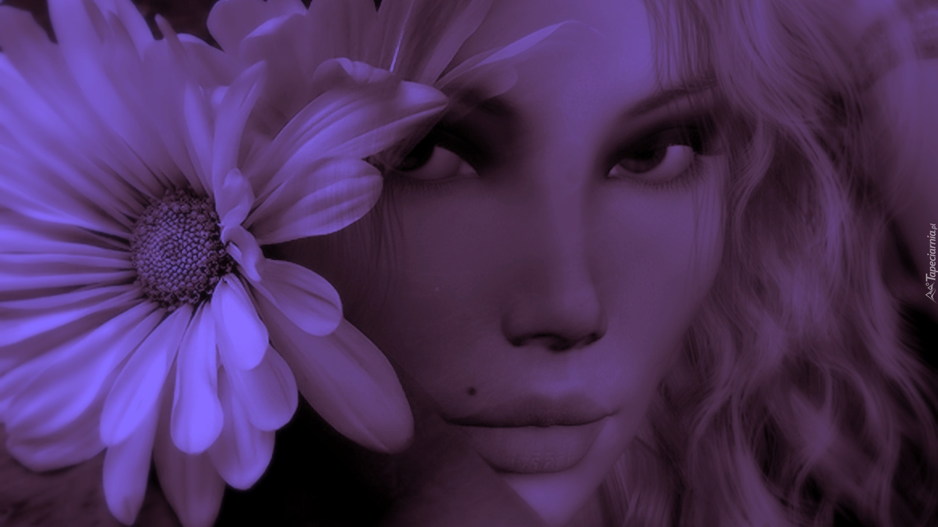 Kobieta, Pieprzyk, Kwiat