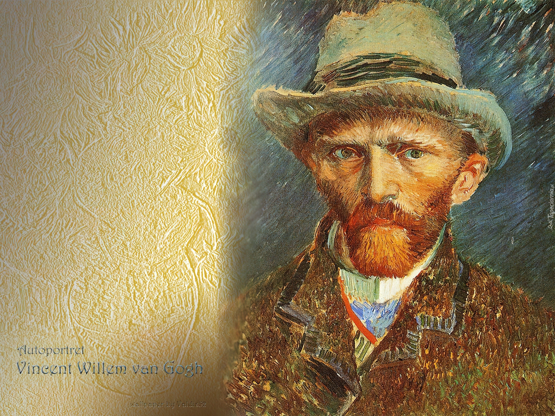 Vincent Van Gogh, Autoportret, W Szarym Kapeluszu