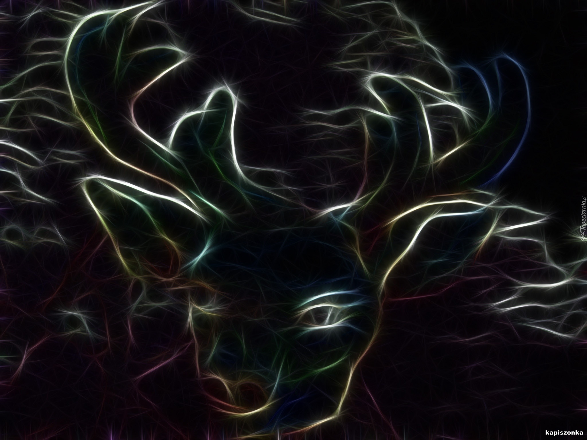 Jeleń, Poroże, Fractalius