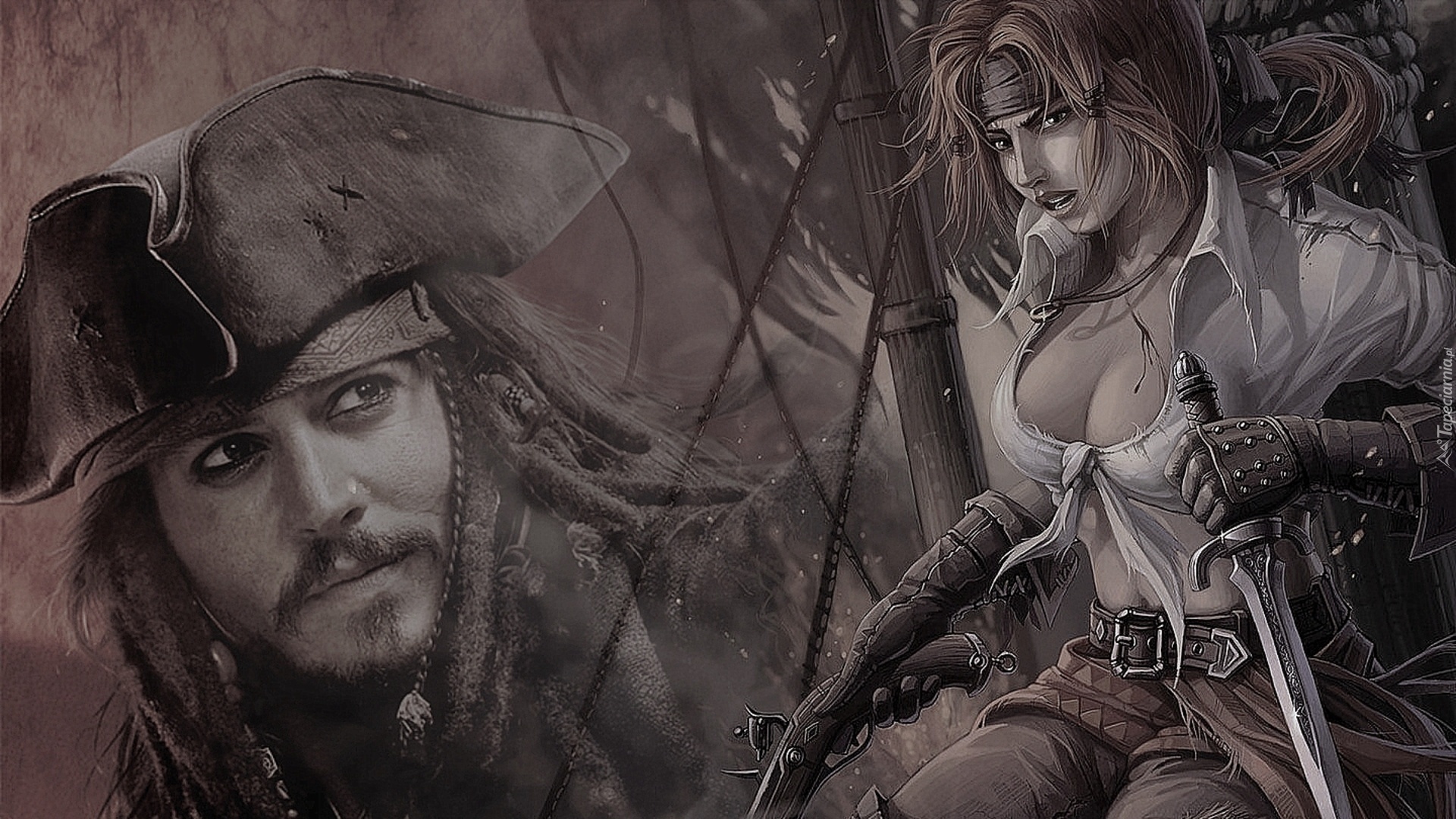 Film, Piraci z Karaibów, Pirat, Johnny Depp