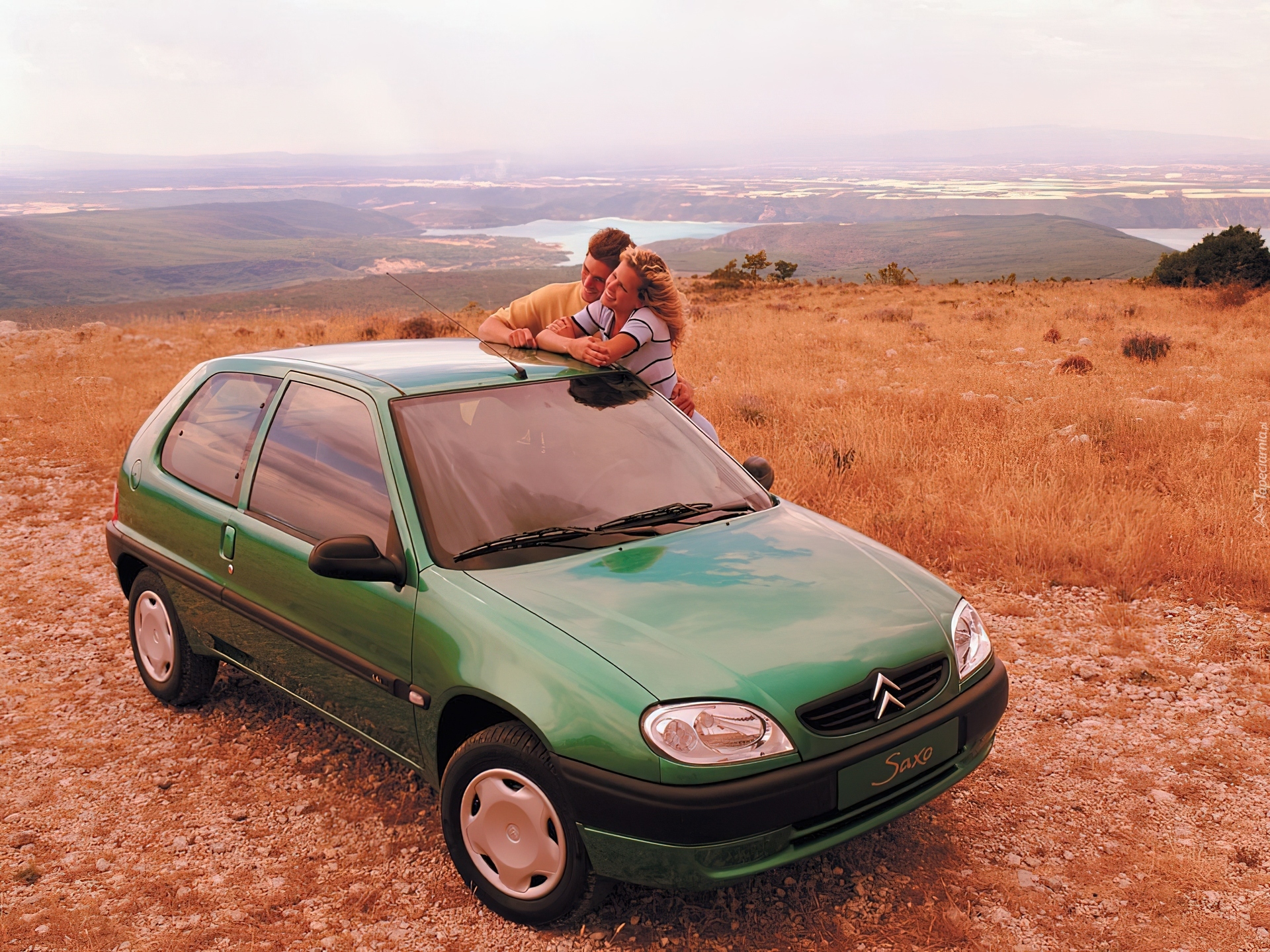 Zielony, Citroen Saxo