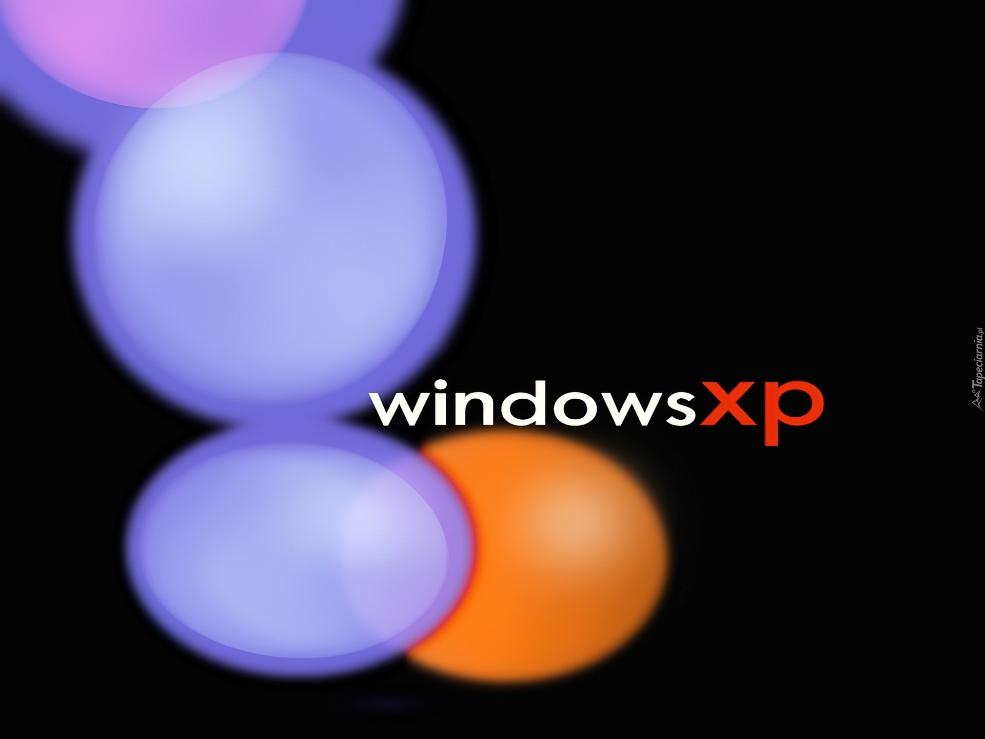 Windows, XP, Niebieskie, Pomarańczowe, Kule