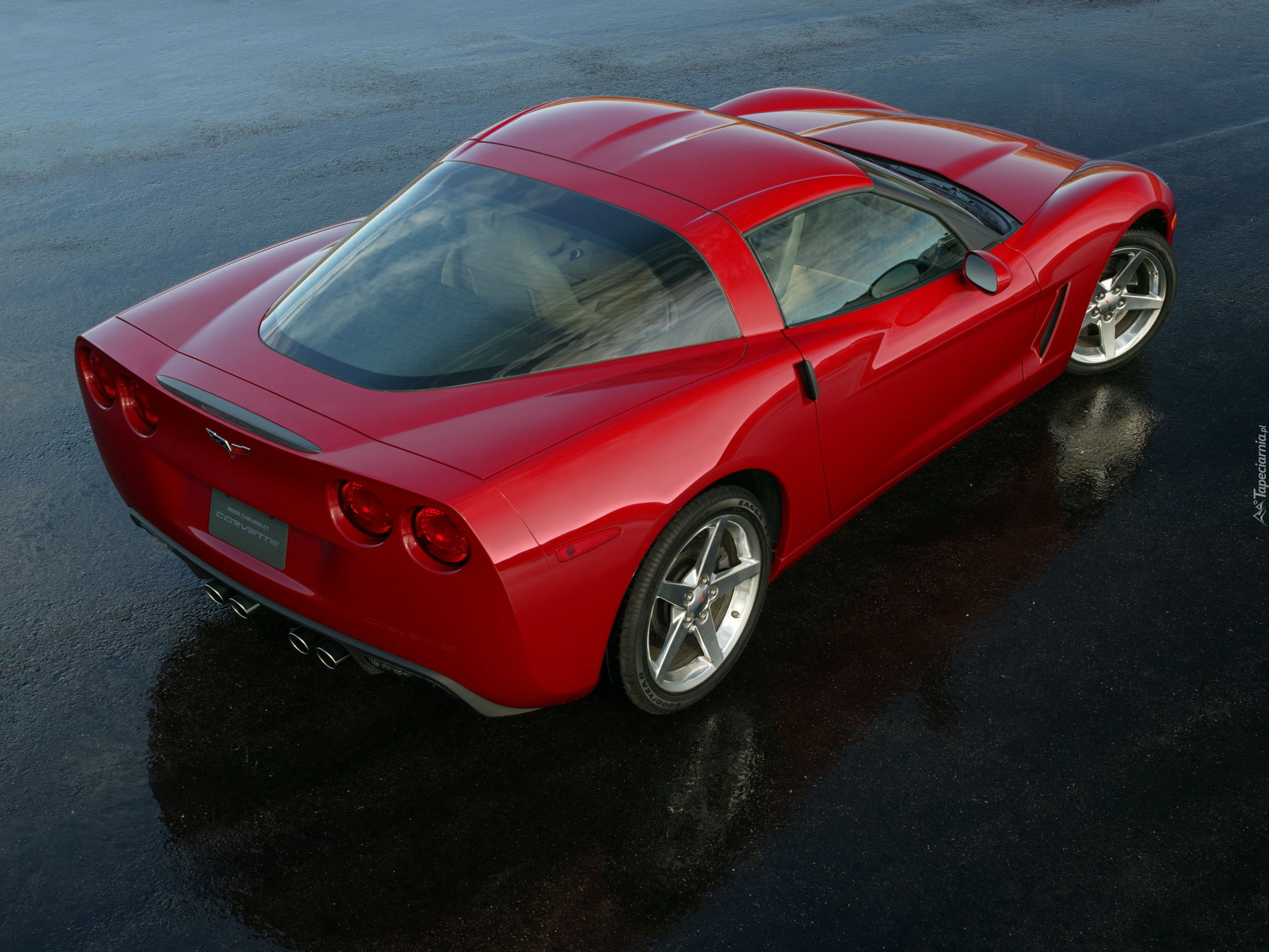 CZerwony,  Corvette
