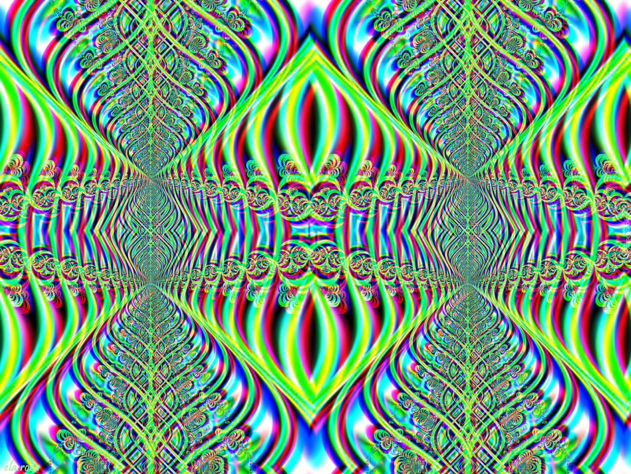 Kolorowe, Wzory, Abstrakcja, Fraktale