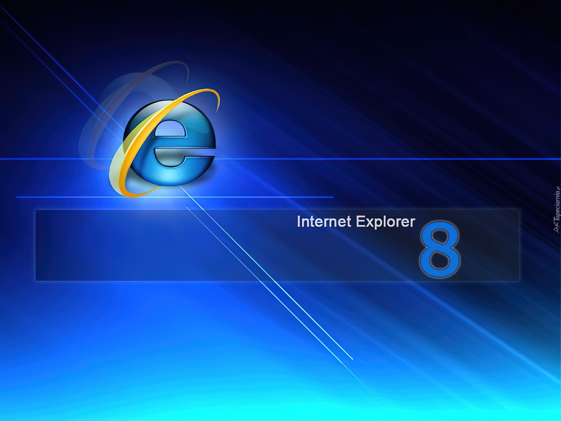 Windows, Internet Explorer 8, Granatowe, Tło