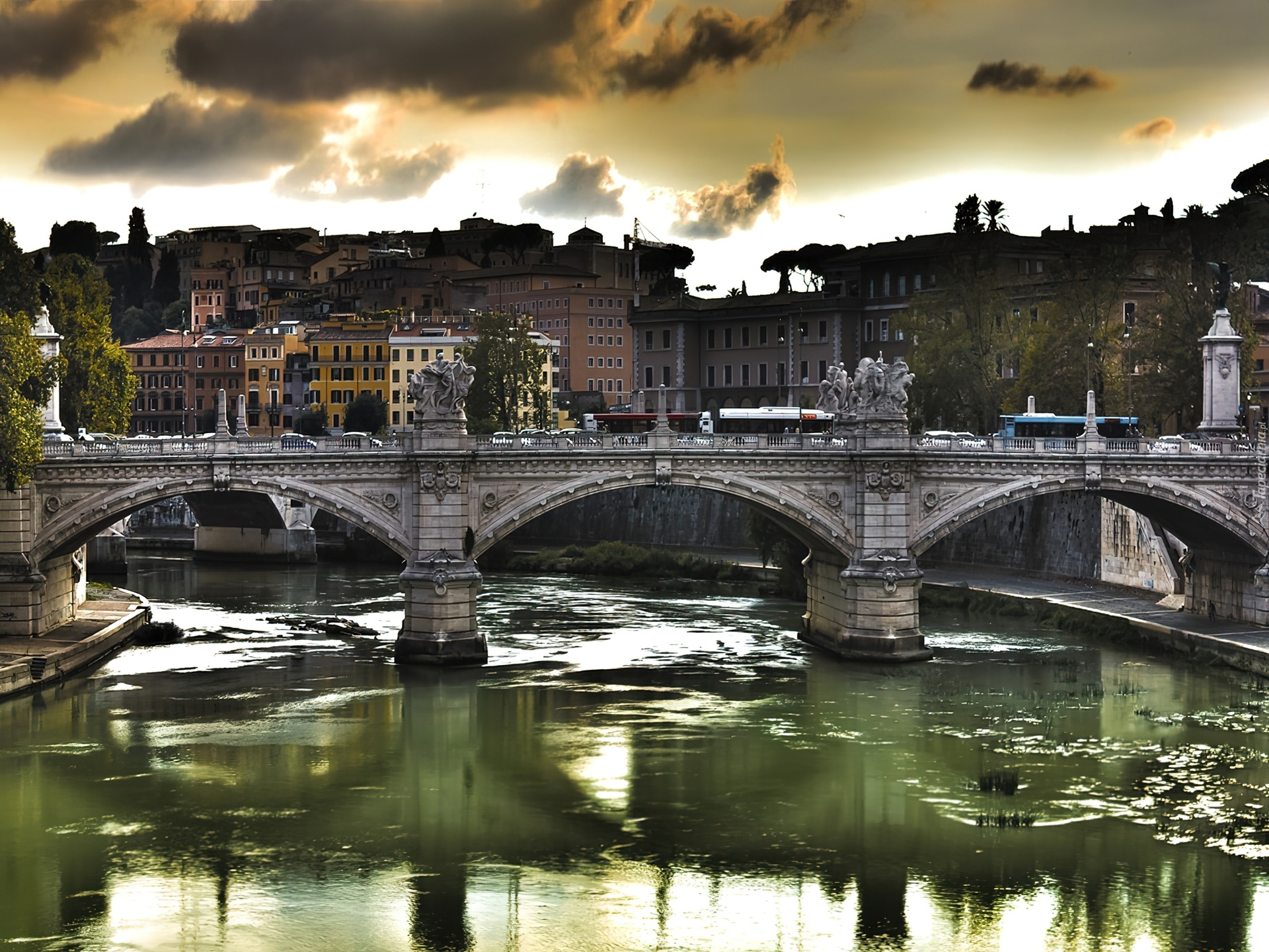 Włochy, Rzym, Most, Vittorio