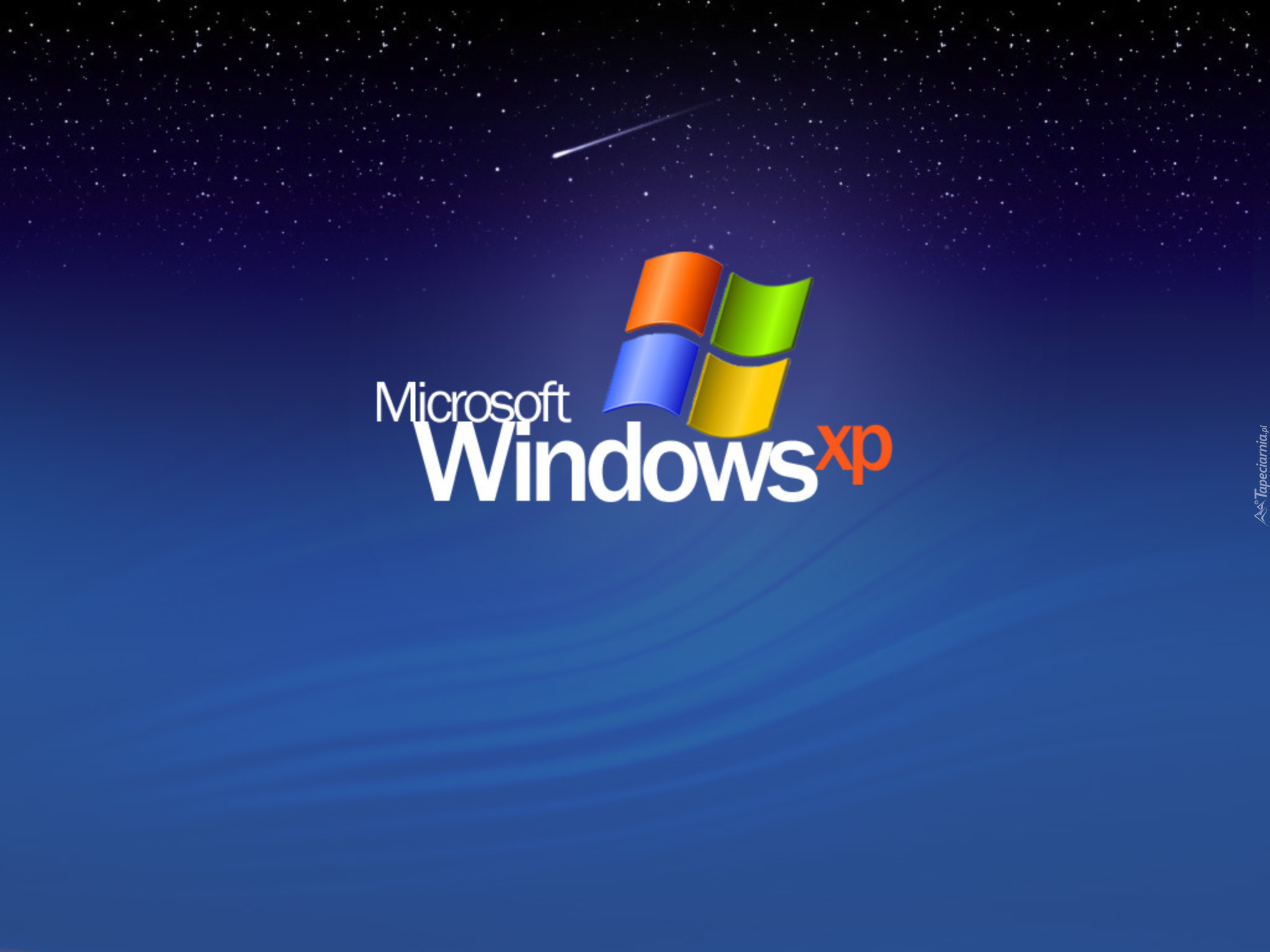 Windows XP, niebo, gwiazda