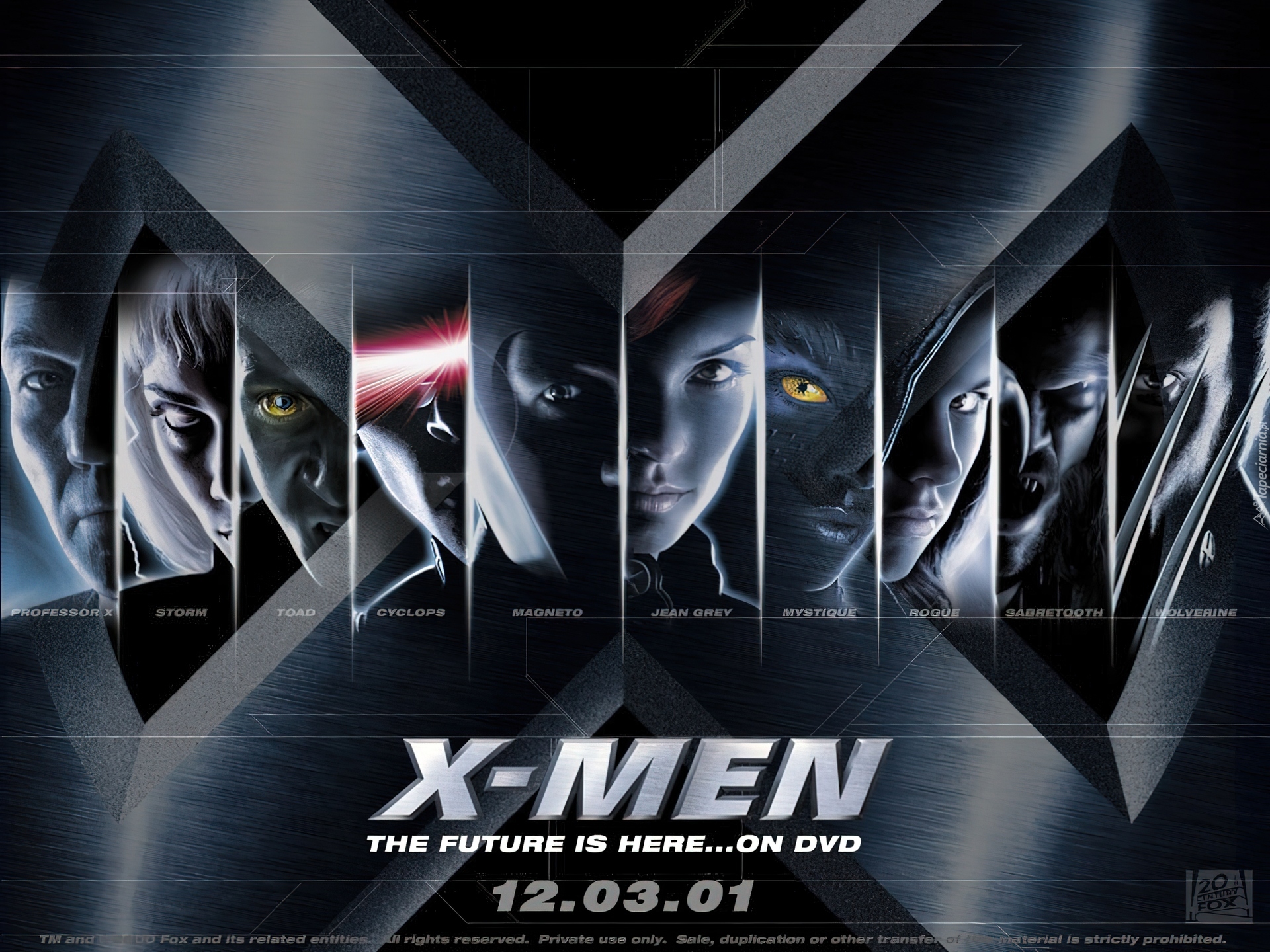 Film, X-men, Postacie