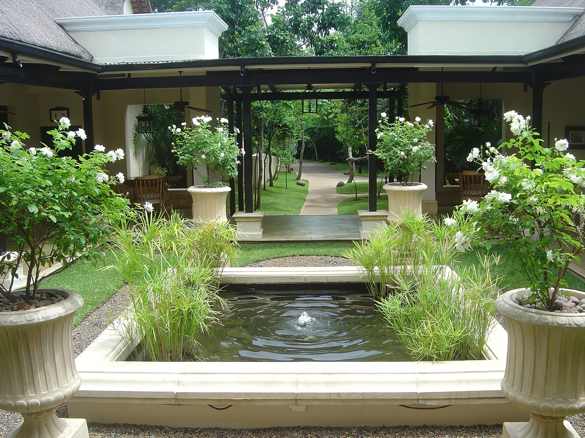 Hotel, Victoria, Zambia, Ogród