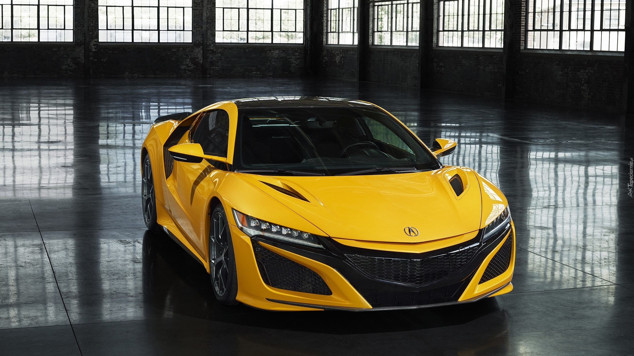 Żółta, Acura NSX, Przód