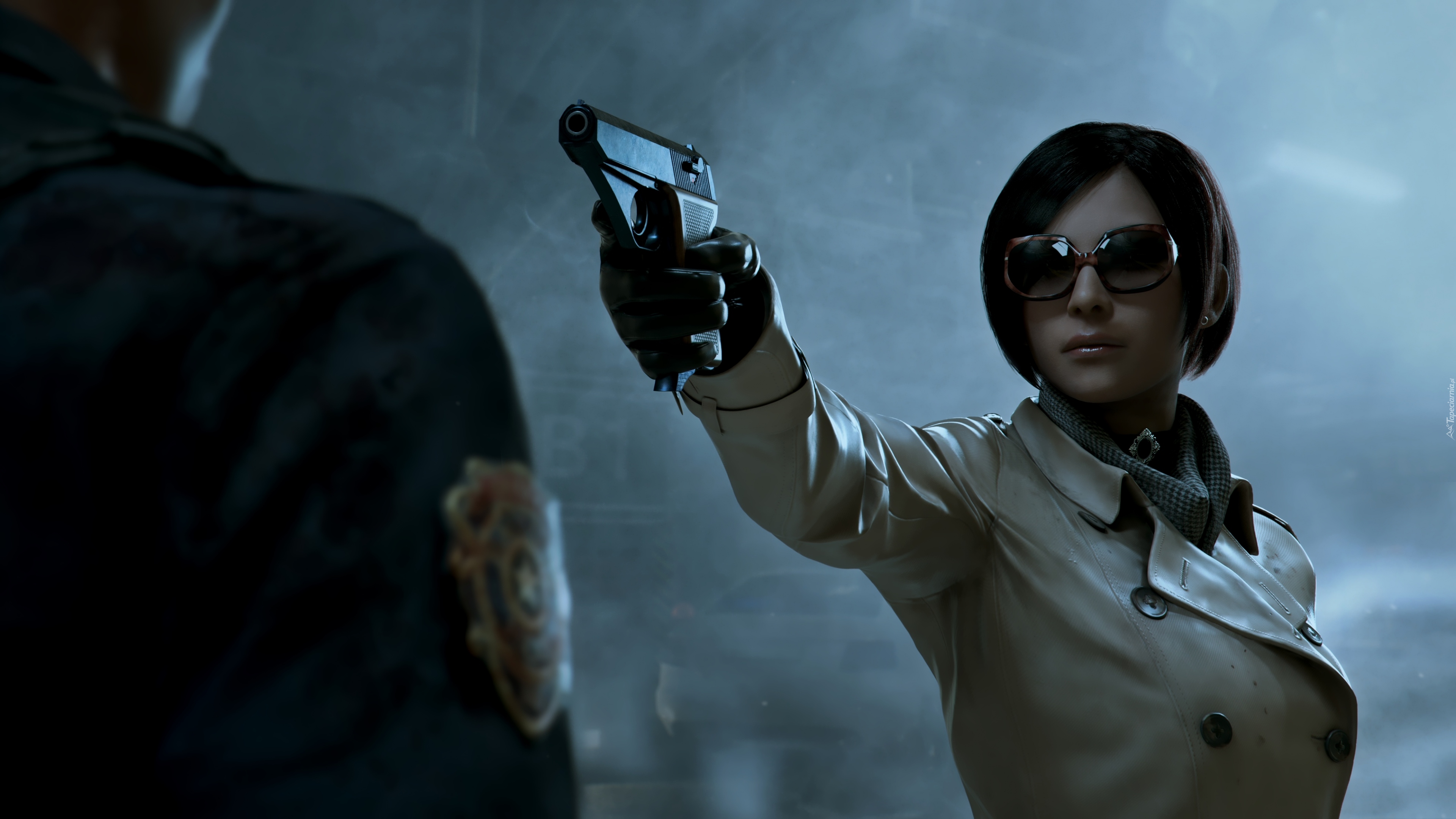 Resident Evil 2, Ada Wong, Okulary, Pistolet