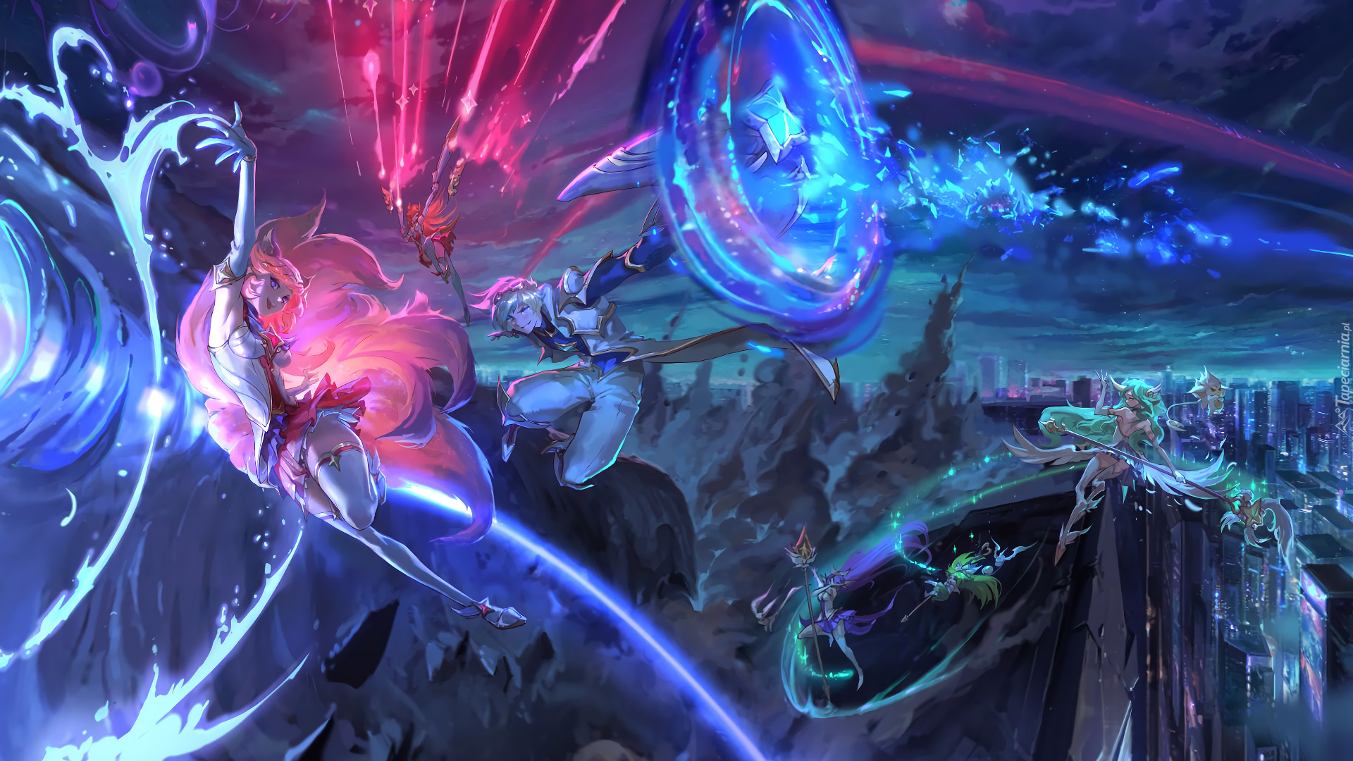 Leagune of legends, Star-Guardian, Ahri, Ezreal