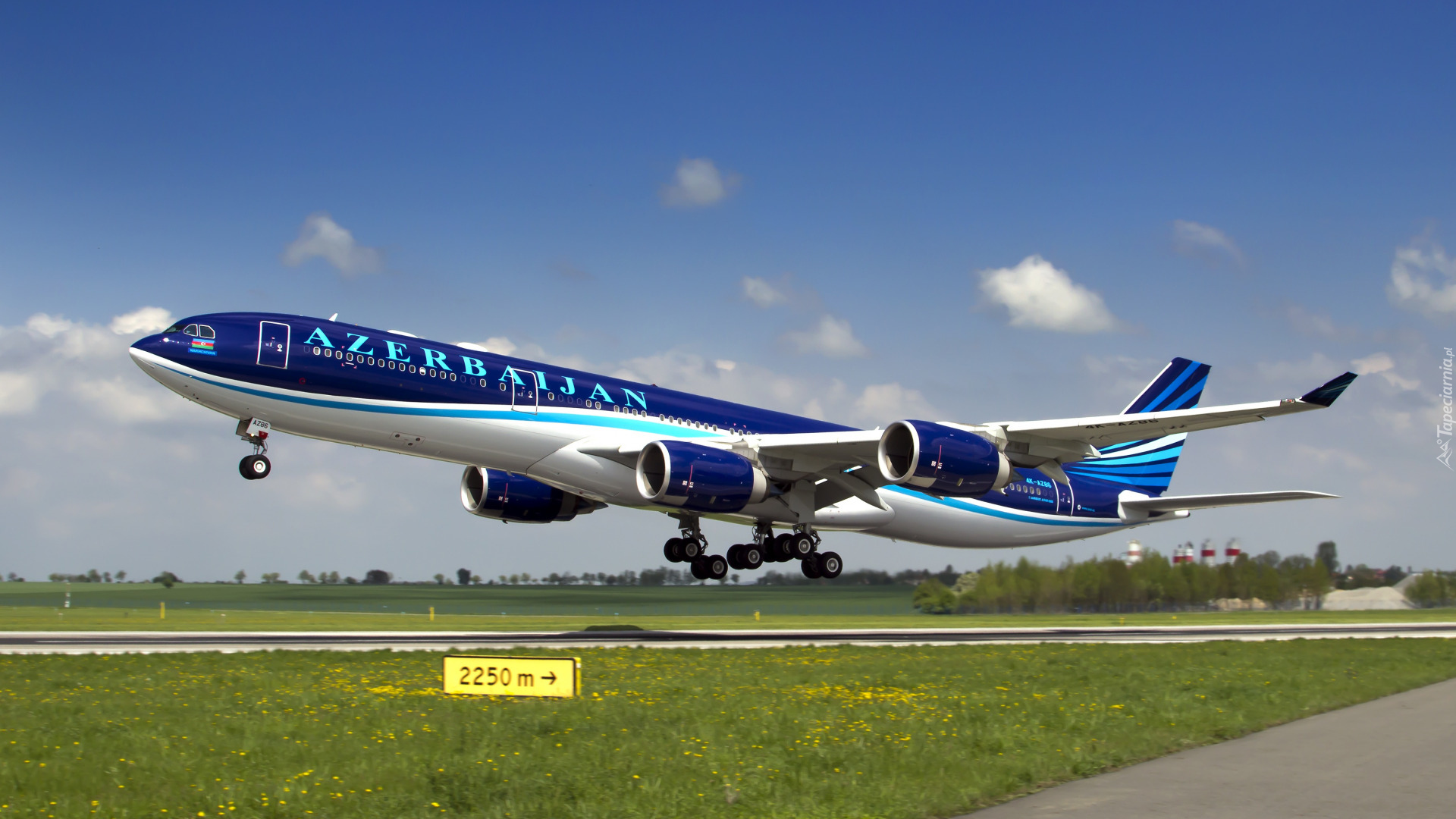 Samolot, Airbus A340, Linia lotnicza, Azerbaijan Airlines