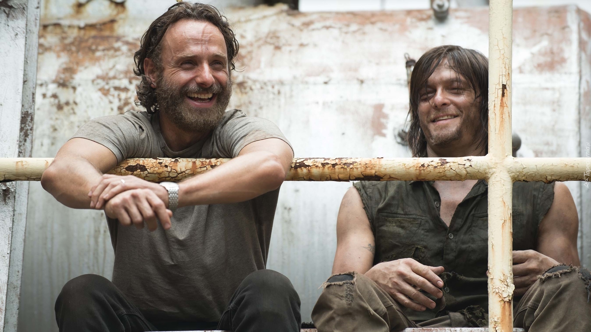 Serial, Żywe trupy, The Walking Dead, Rick Grimes, Daryl Dixon, Aktorzy, Andrew Lincoln, Norman Reedus