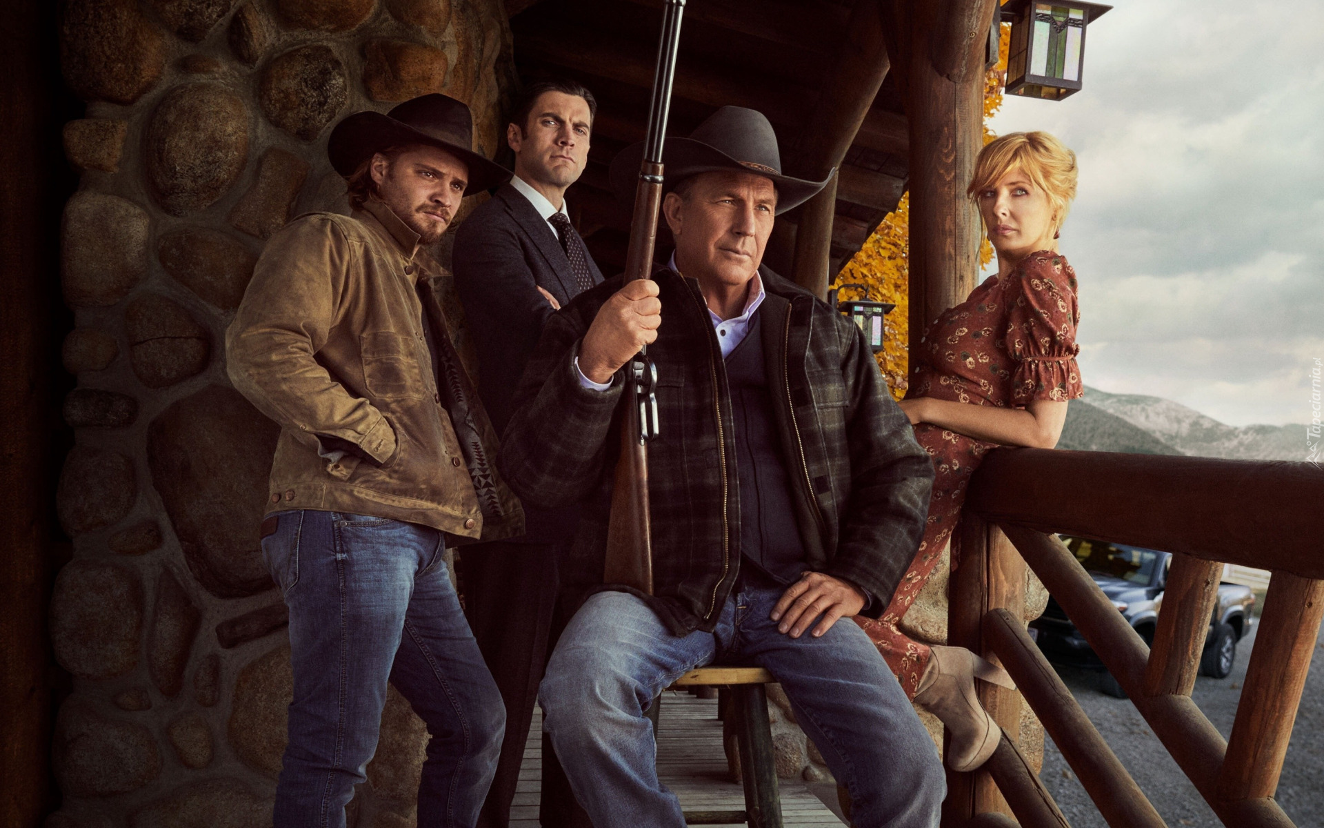 Serial, Yellowstone, Aktor, Kevin Costner, Luke Grimes, Wes Bentley, Aktorka, Kelly Reilly