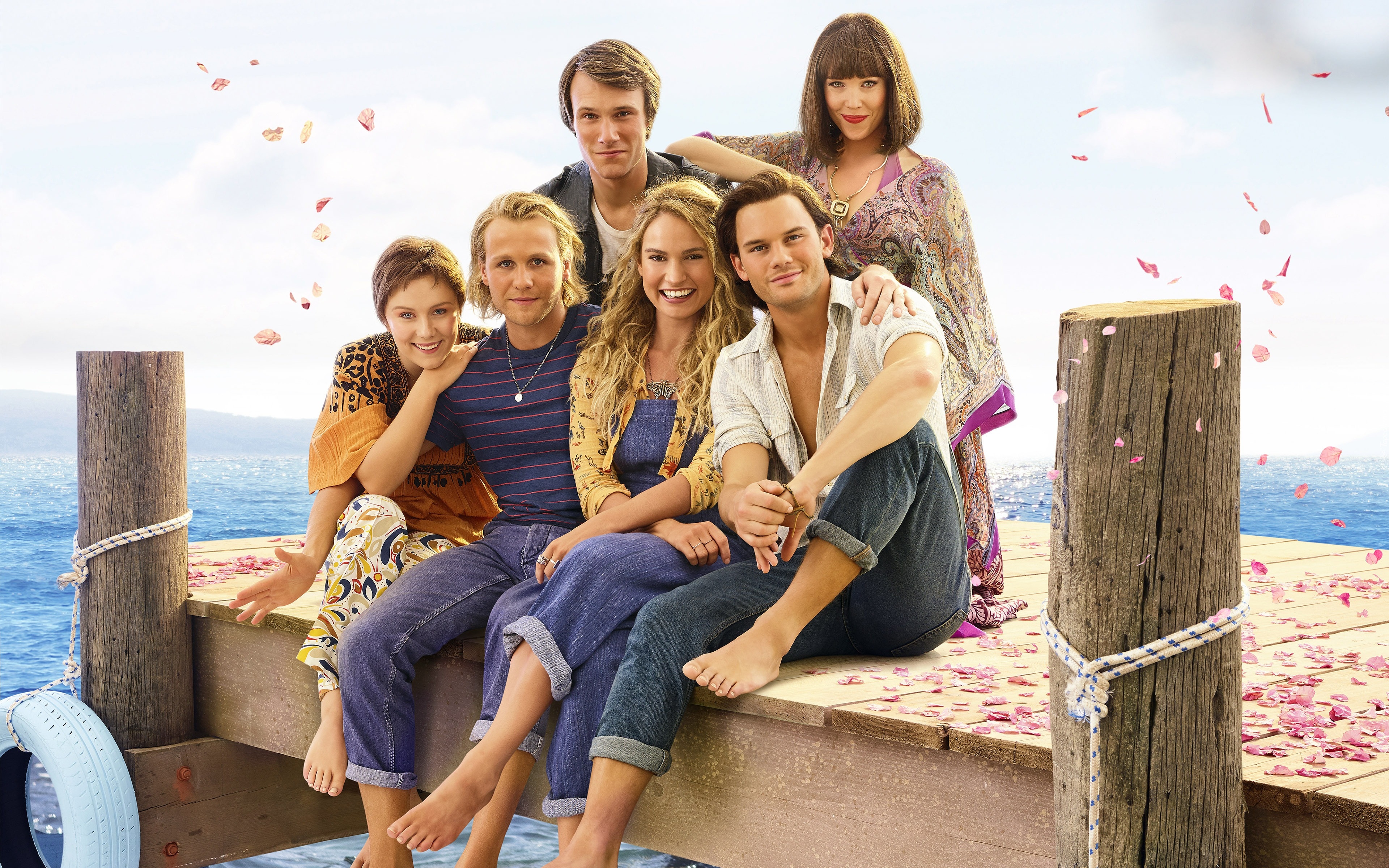 Film, Mamma Mia Here We Go Again, Aktorka, Lily James, Aktor, Jeremy Irvine