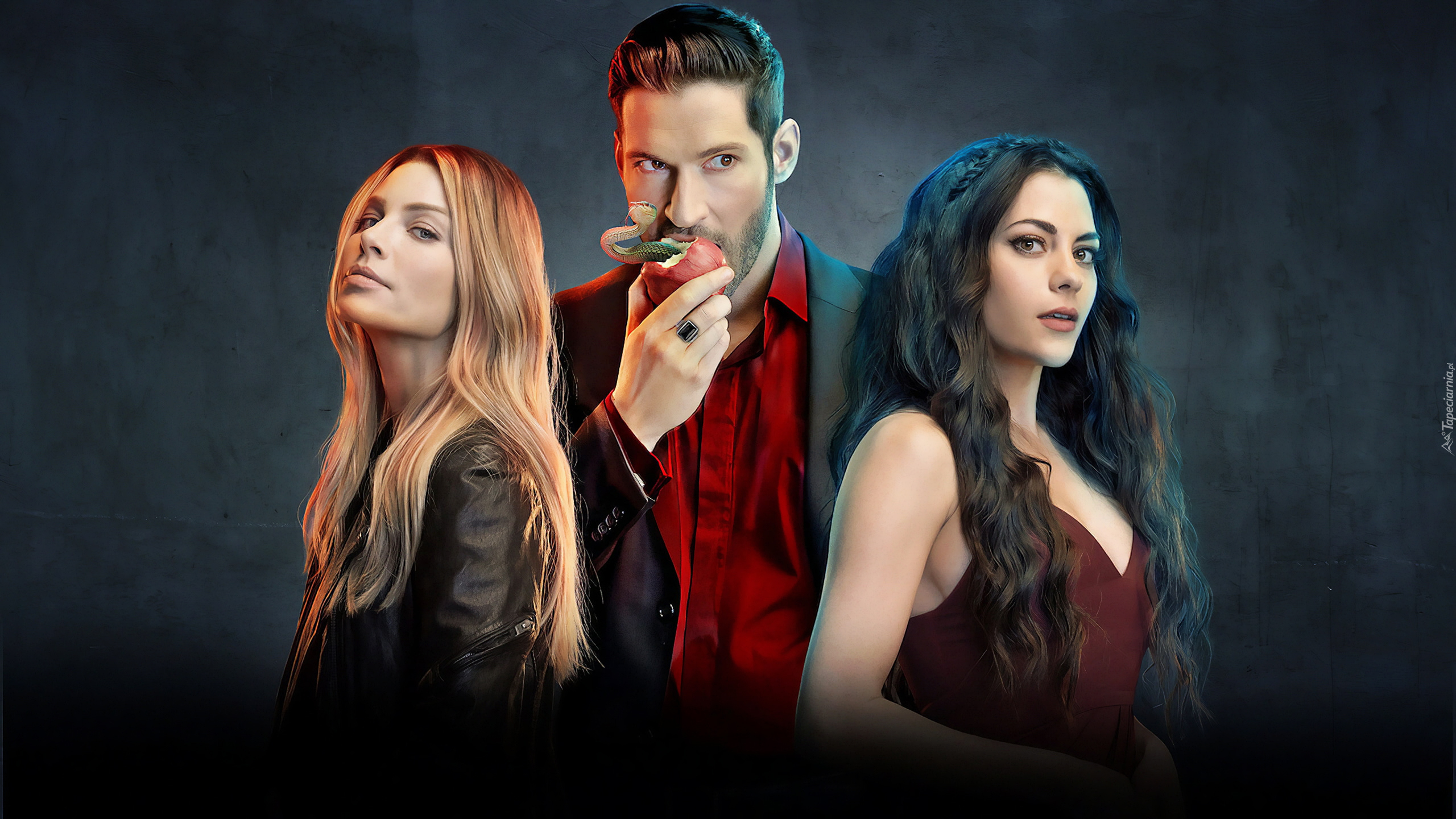 Serial, Lucyfer, Lucifer, Aktor, Tom Ellis, Aktorki, Lauren German, Inbar Lawi