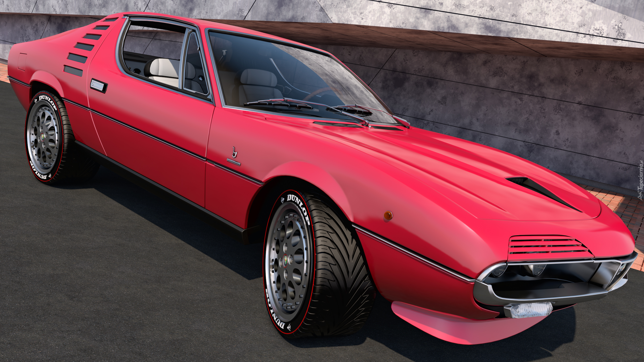 Czerwony, Alfa Romeo Montreal, 1970, Zabytkowy