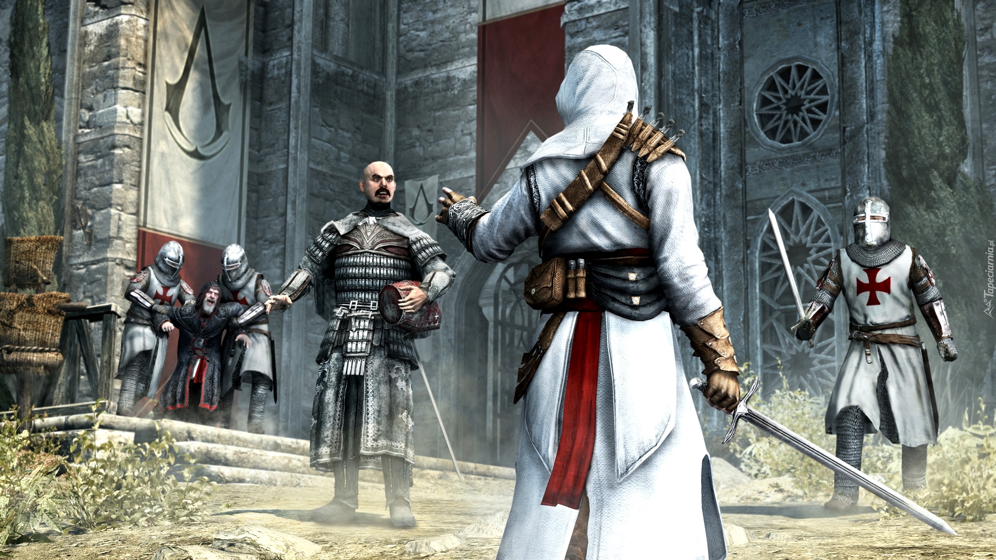 Gra, Assassins Creed Revelations, Postać, Altair ibn La-Ahad, Pojmanie, Al Mualim, Templariusze