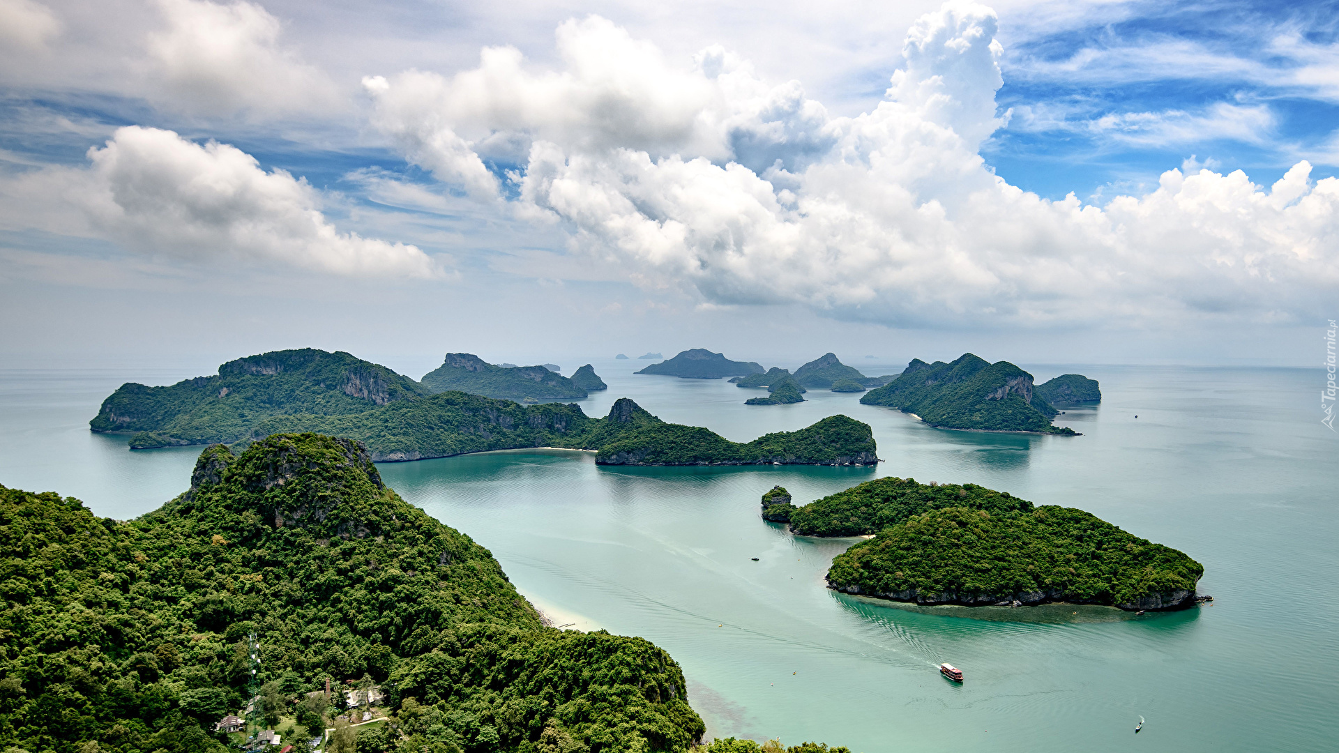 Tajlandia, Rezerwat przyrody Mu Ko Ang Thong National Park, Wyspy, Morze