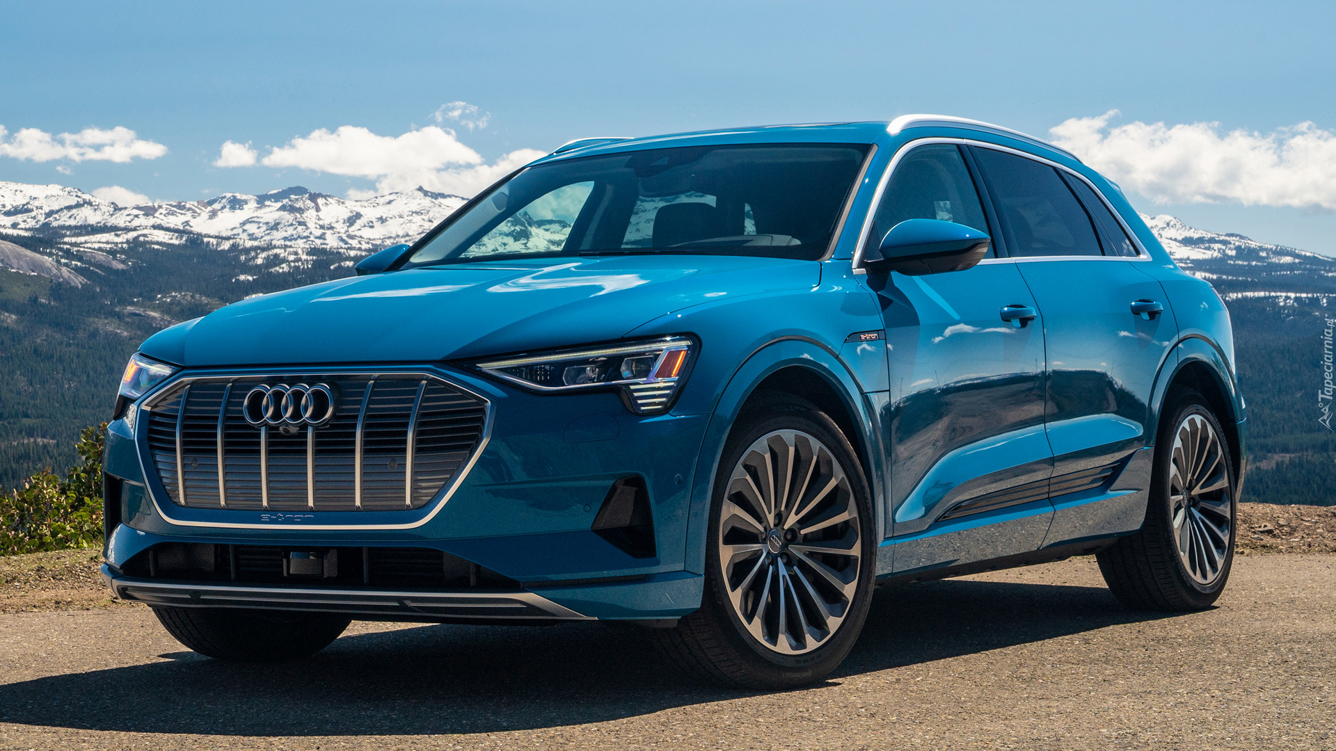 Niebieski, Audi e-Tron, 2019