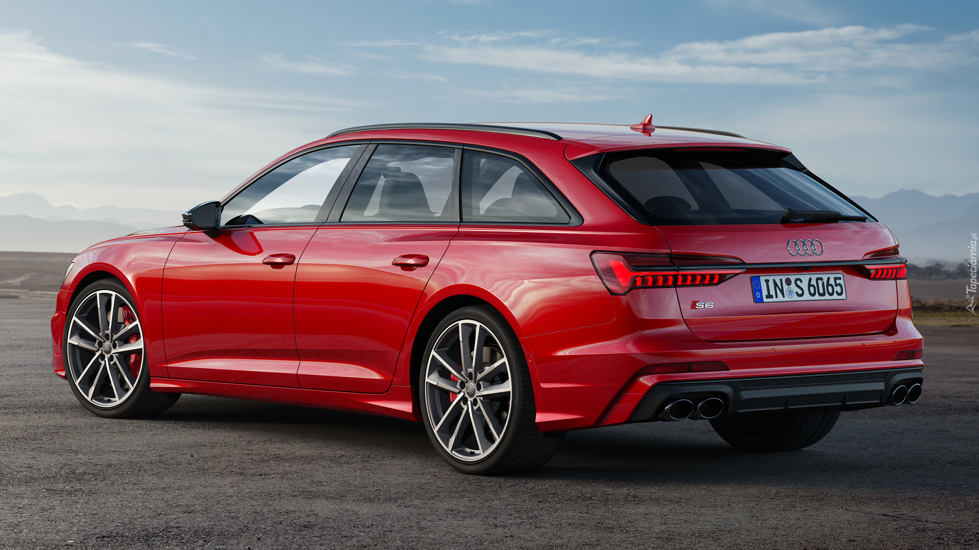Czerwone, Audi S6 Avant, 2019