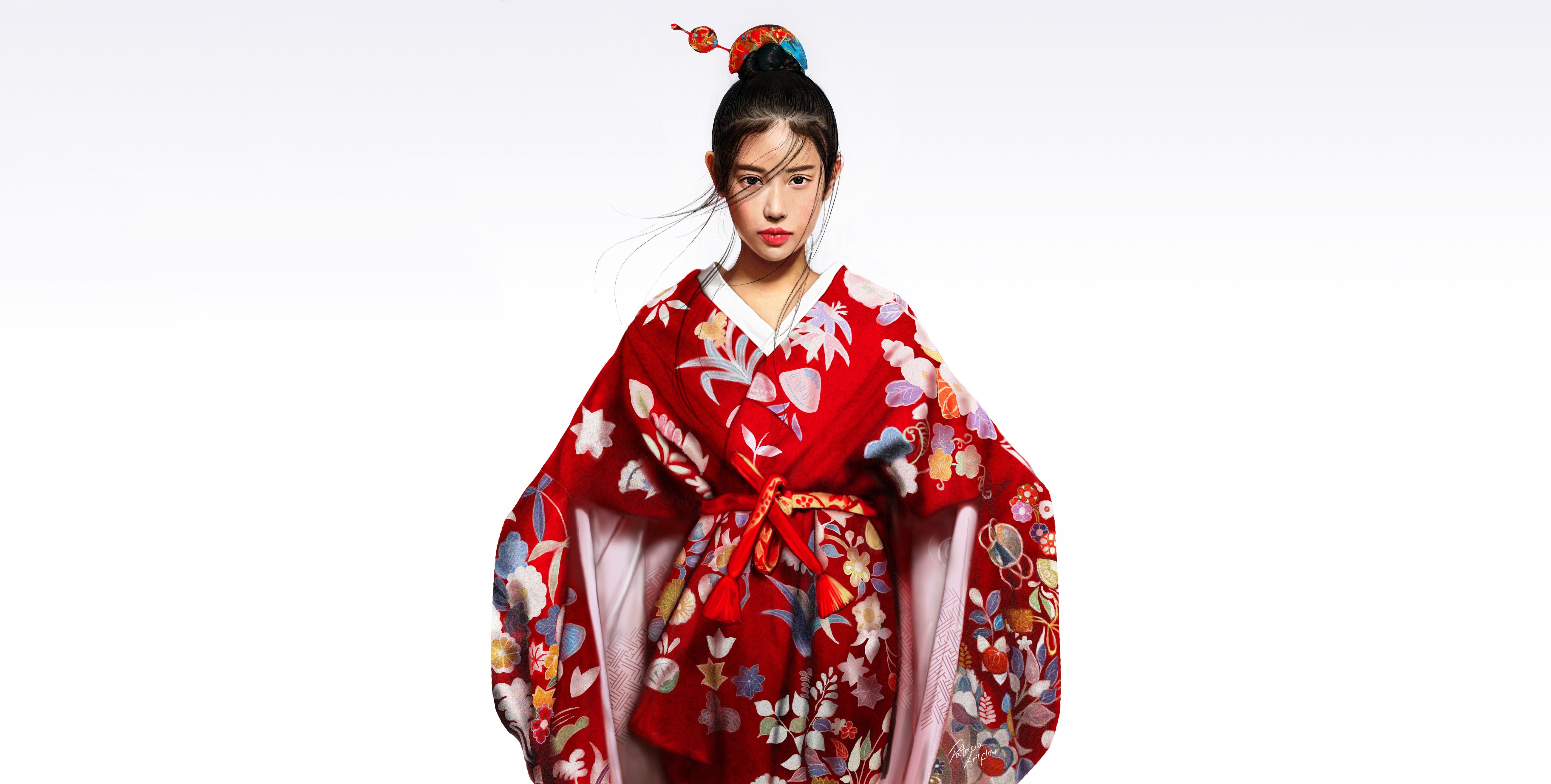 Kobieta, Azjatka, Kimono