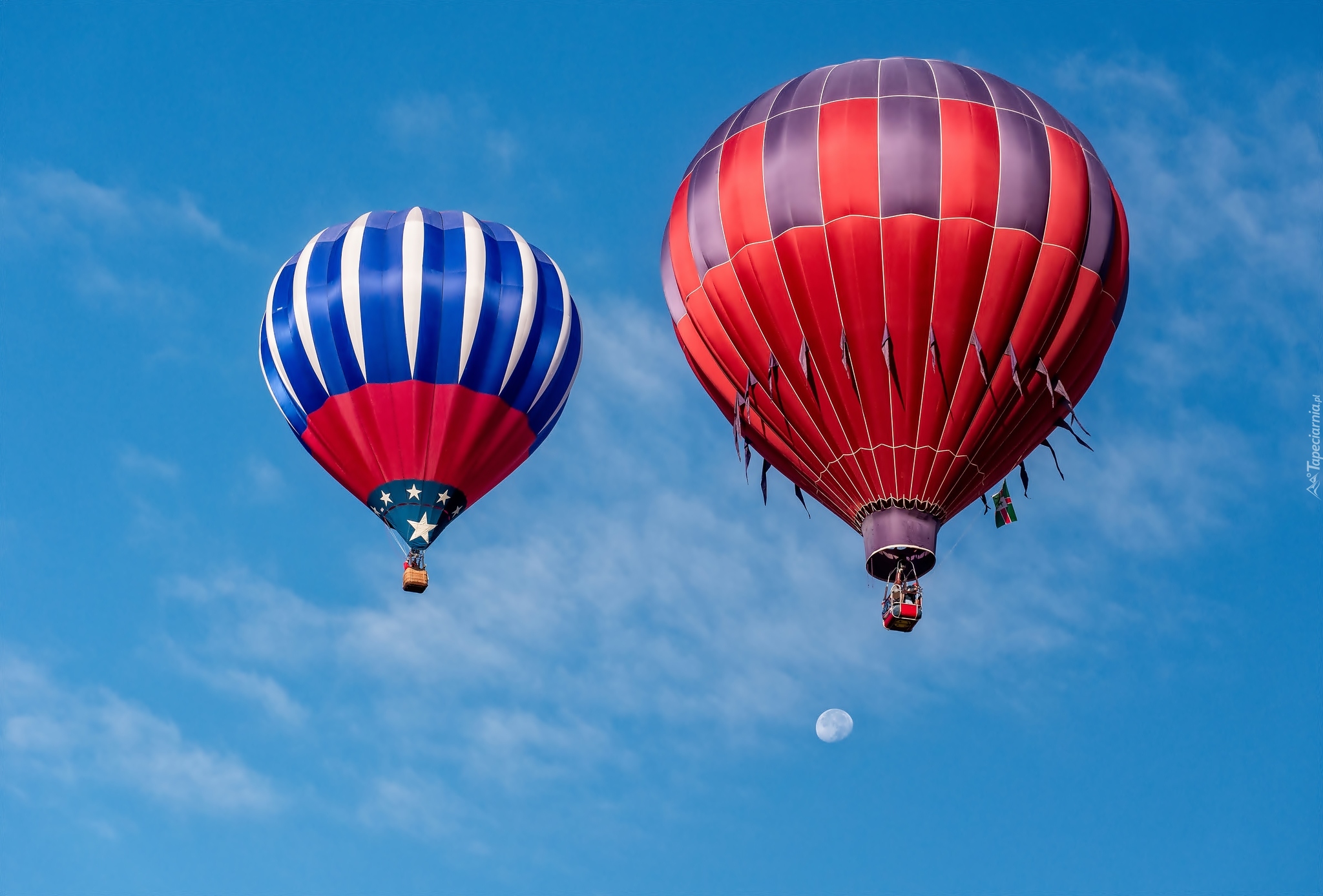 Balony, Niebo, Księżyc