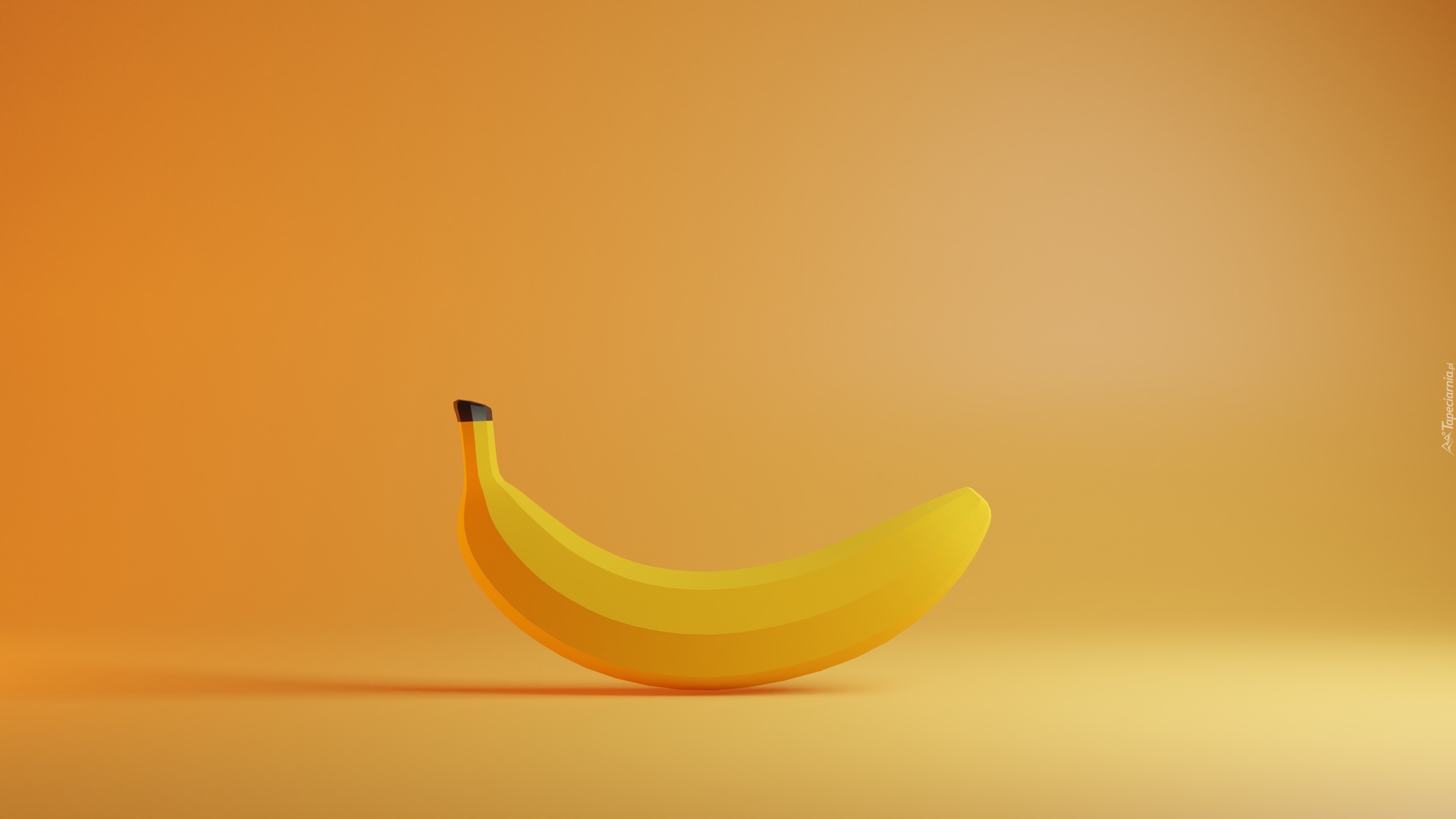 Owoc, Banan, Żółte, Tło, Grafika, 2D