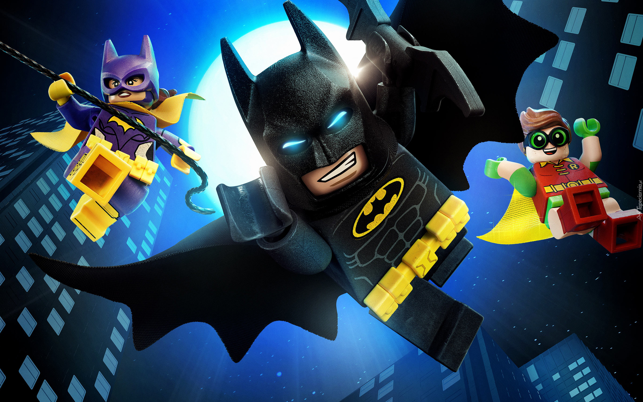 Lego Batman Film, Film animowany, Postacie, Batman, Batgirl, Robin