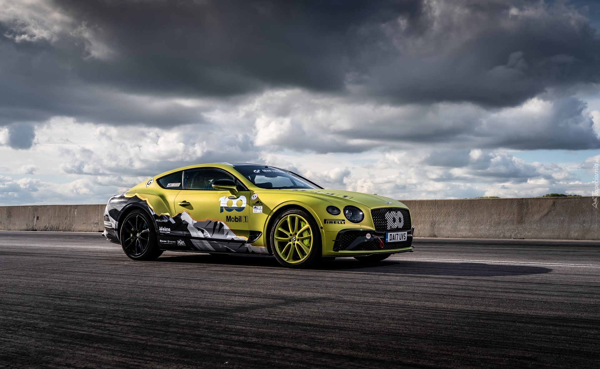 Bentley Continental GT, Pikes Peak, Droga, Chmury