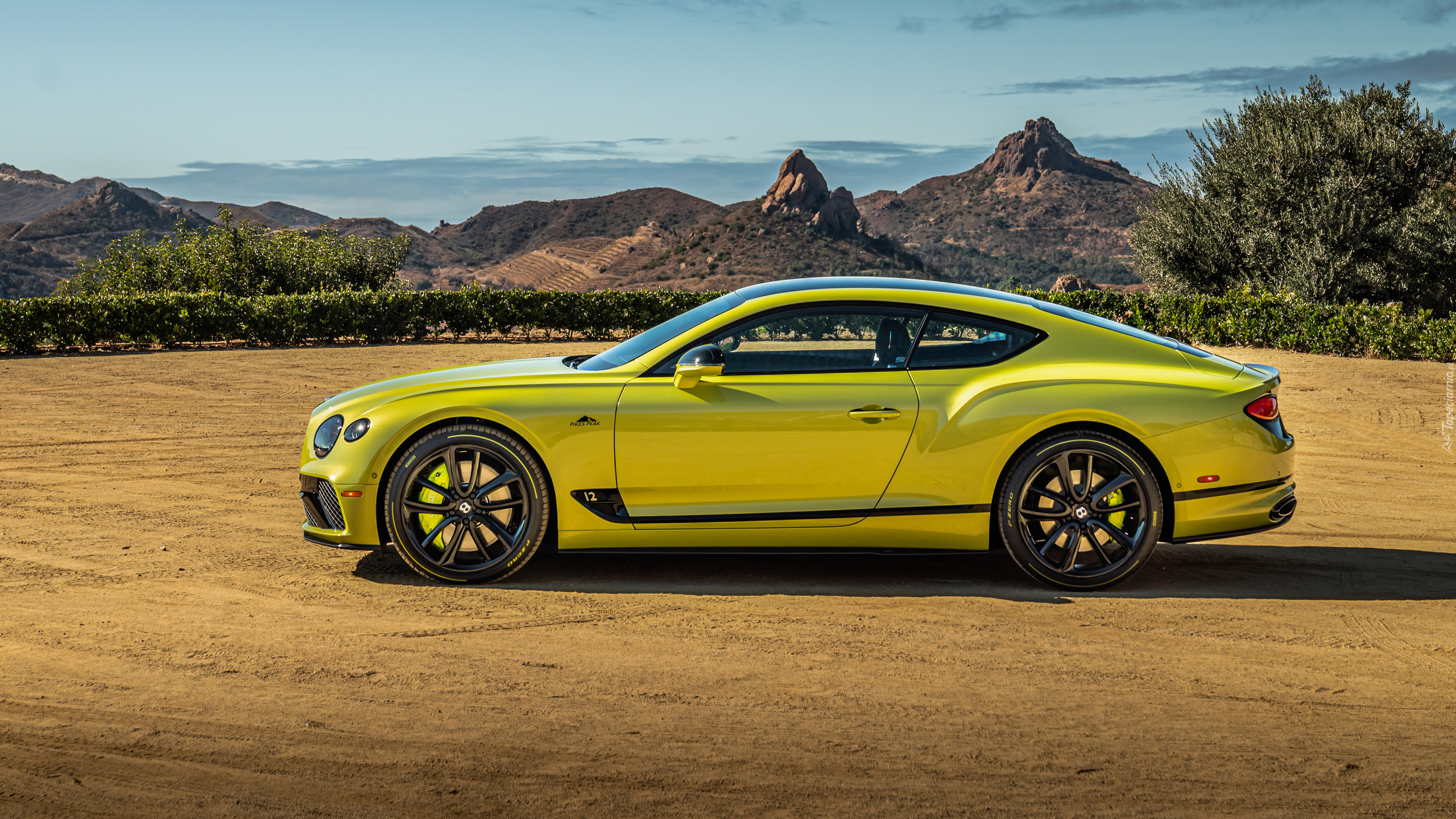 Żółty, Bentley Continental GT, 2021