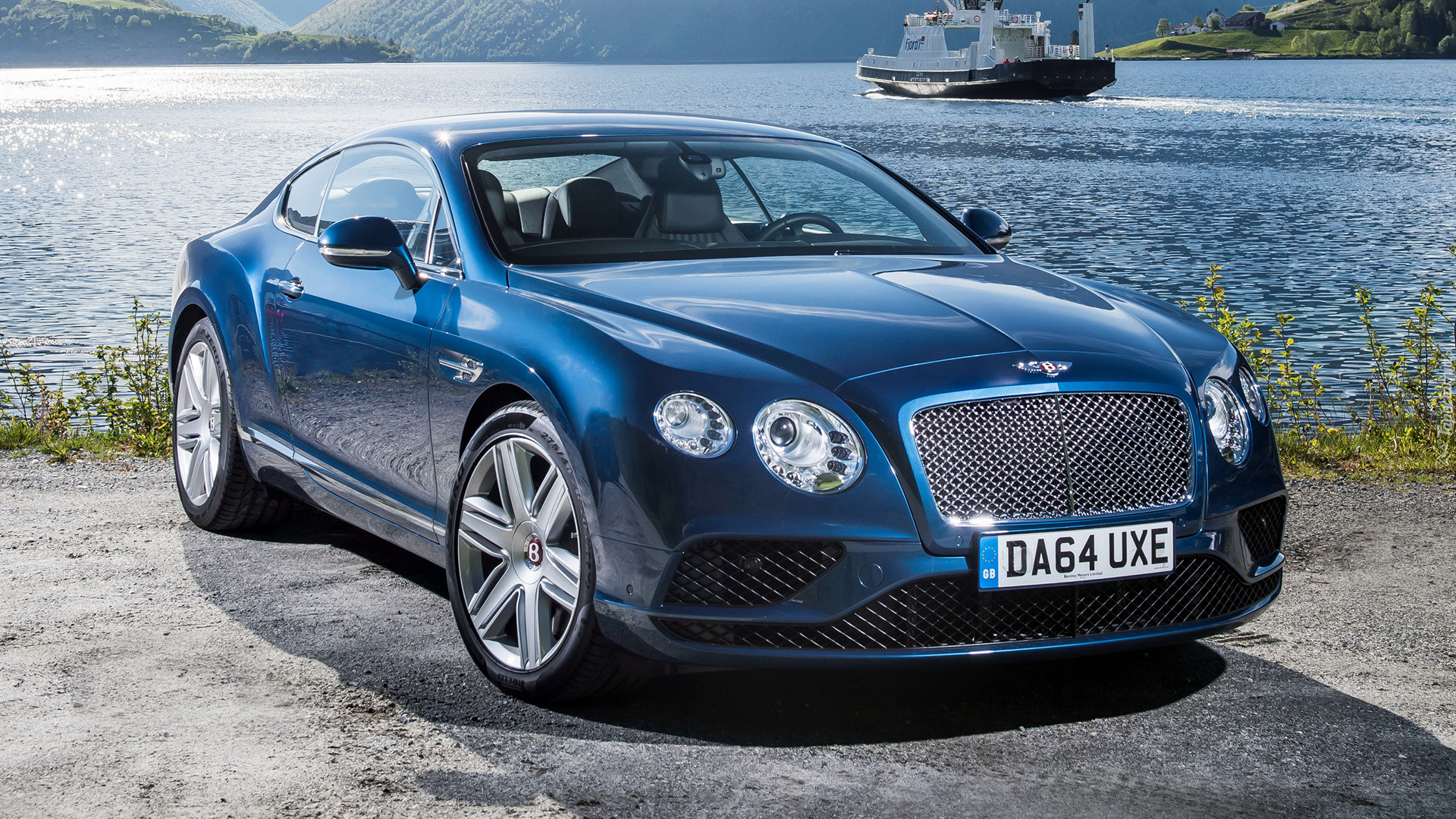 Niebieski, Bentley Continental GT, Przód