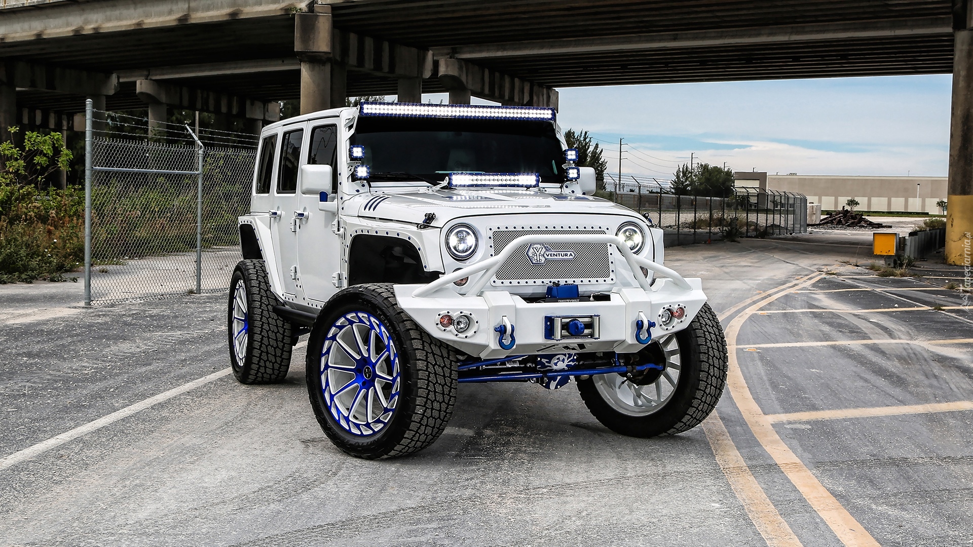 Droga, Most, Jeep Wrangler