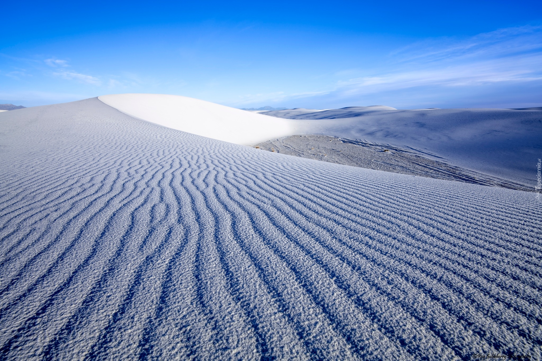 Pustynie, Białe, Piaszczyste, Park Narodowy White Sands, Nowy Meksyk, Stany Zjednoczone