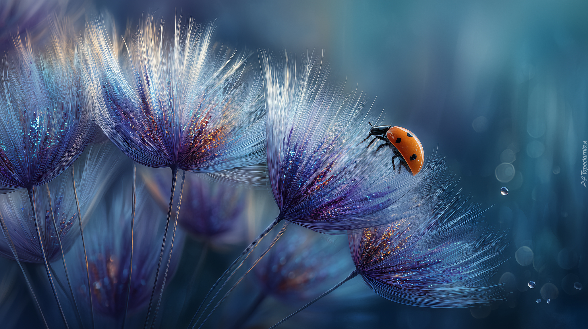 Dmuchawce, Biedronka, Brokat, Grafika AI