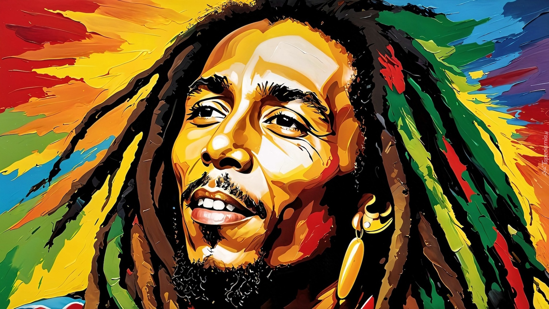 Grafika, Piosenkarz, Bob Marley