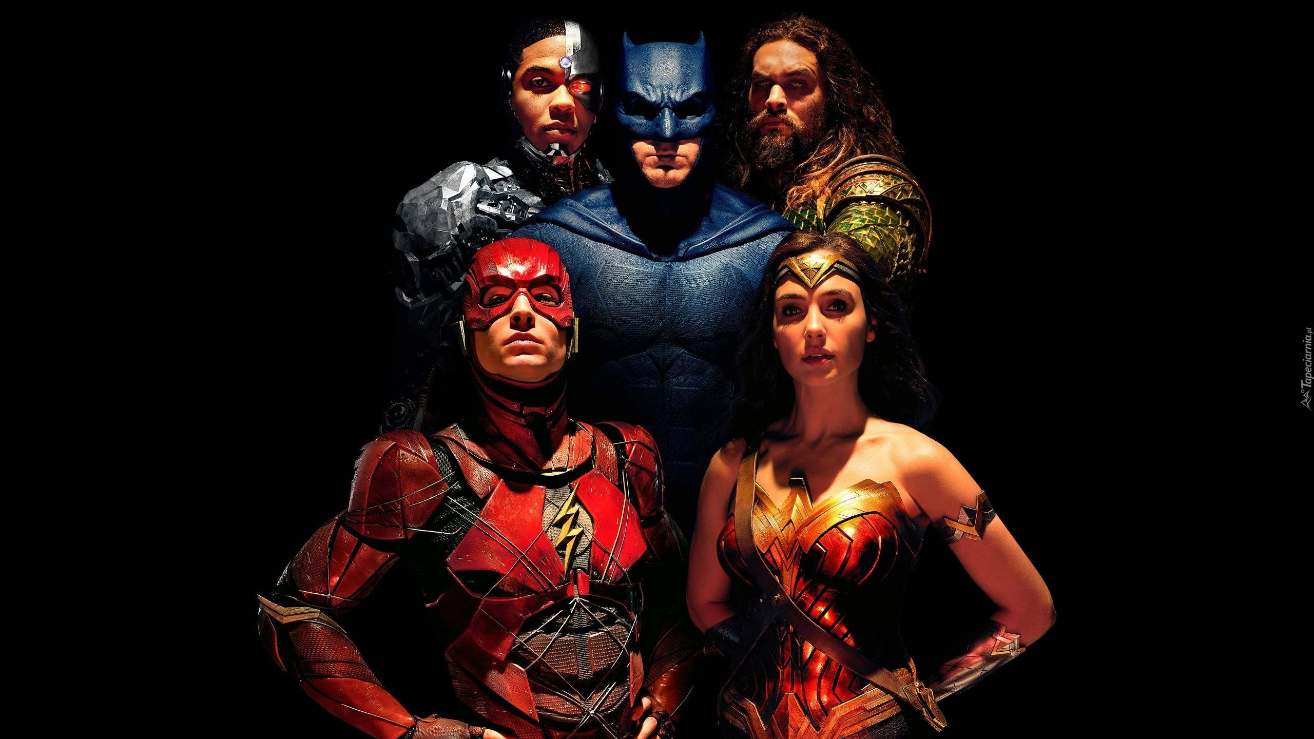 Film, Justice League, Liga Sprawiedliwości, Ray Fisher - Cyborg, Ben Affleck - Batman, Jason Momoa - Aquaman, Ezra Miller - Flash, Gal Gadot - Wonder Woman