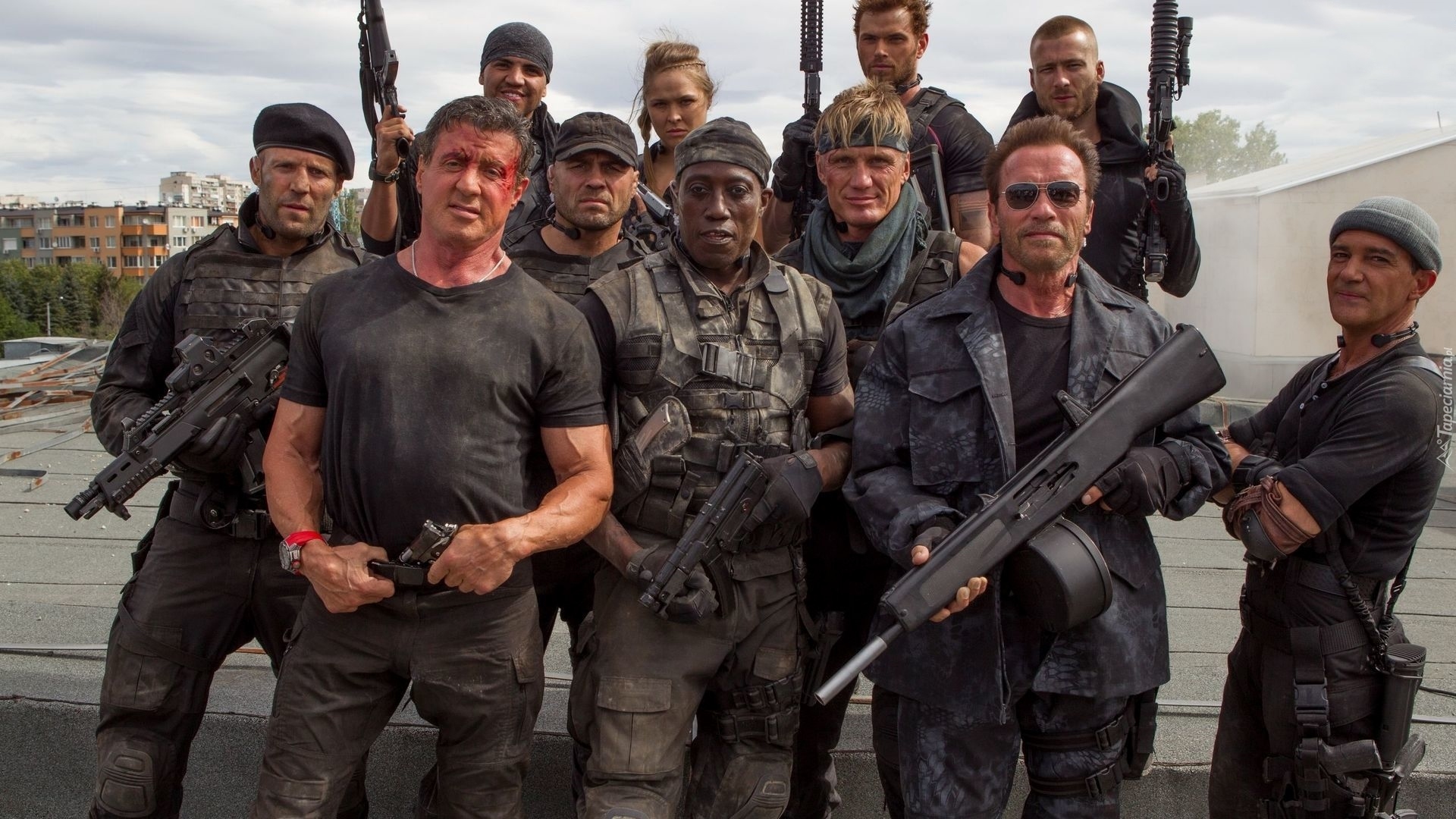 Film, Niezniszczalni 3, The Expendables 3, Jason Statham, Sylvester Stallone, Randy Couture, Wesley Snipes, Dolph Lundgren, Arnold Schwarzenegger, Antonio Banderas