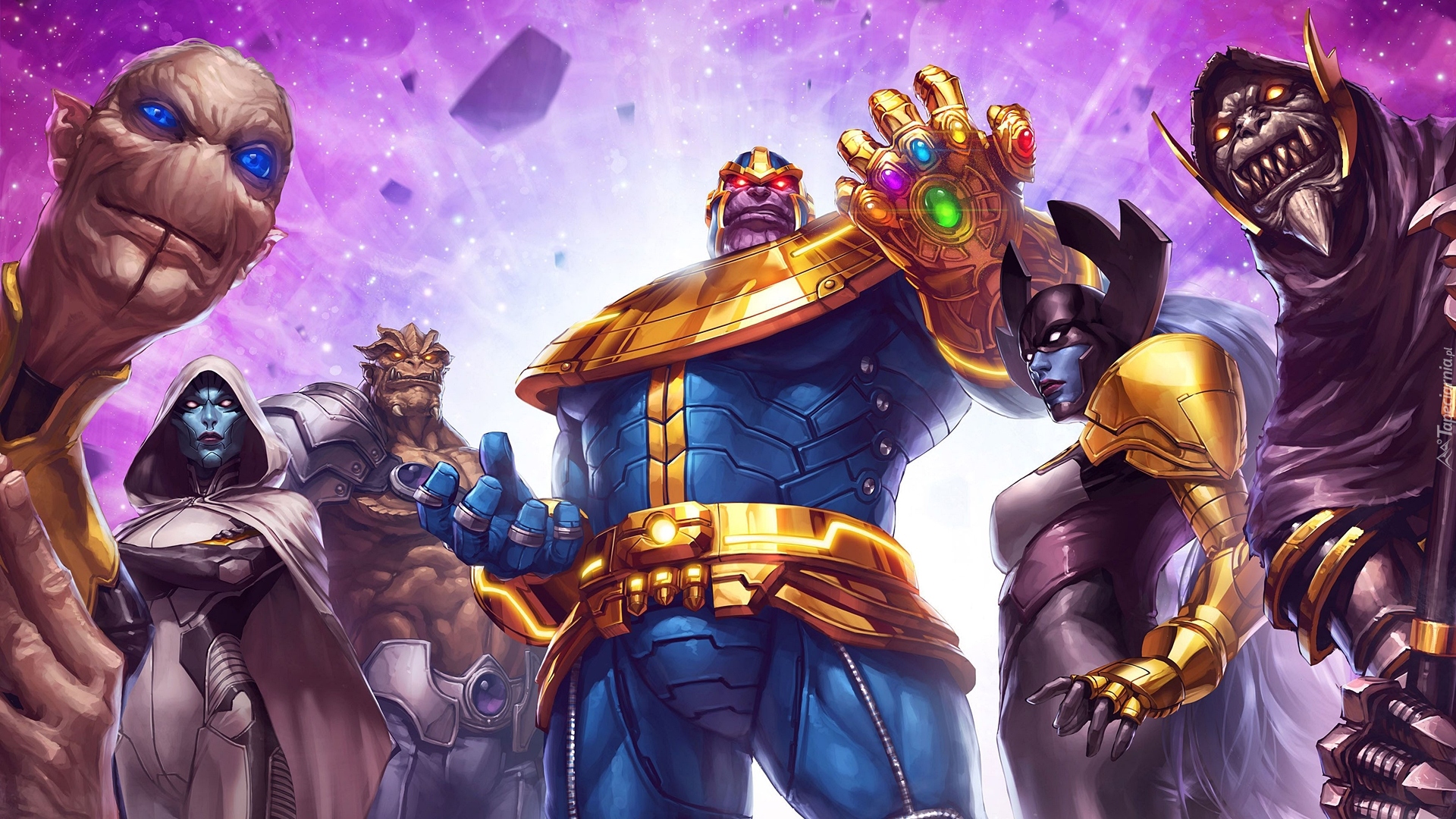 Postacie, Marvel contest of champions, Plakat