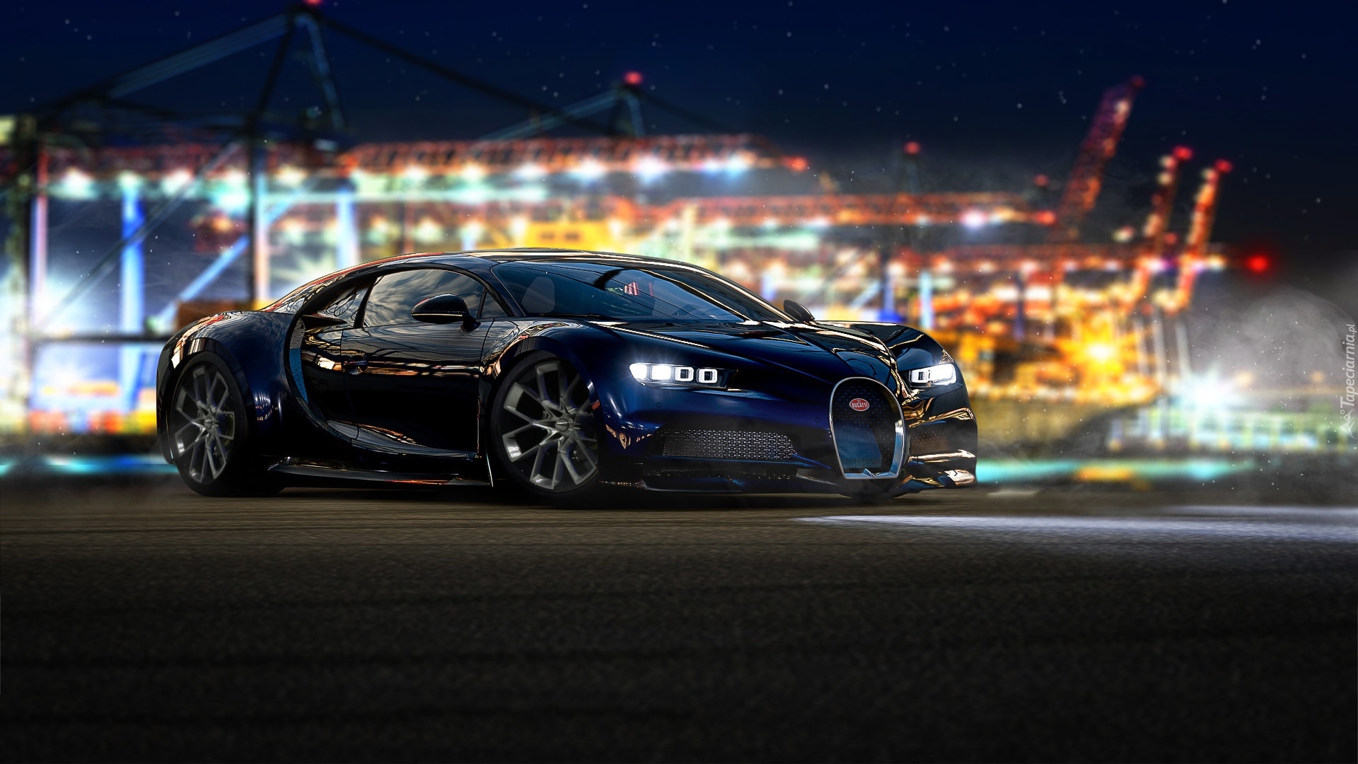 Gra, Forza Motorsport, Czarny, Bugatti Chiron