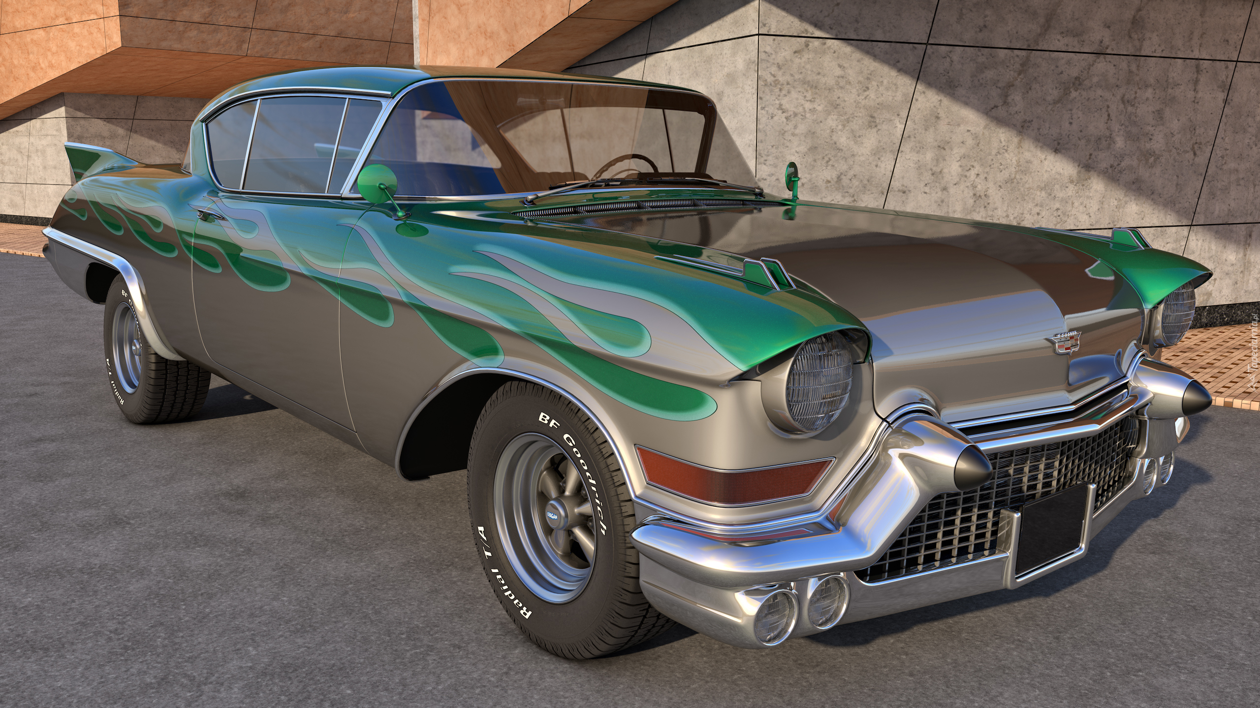 Cadillac Eldorado Biarritz, 1957, Zabytkowy, 3D