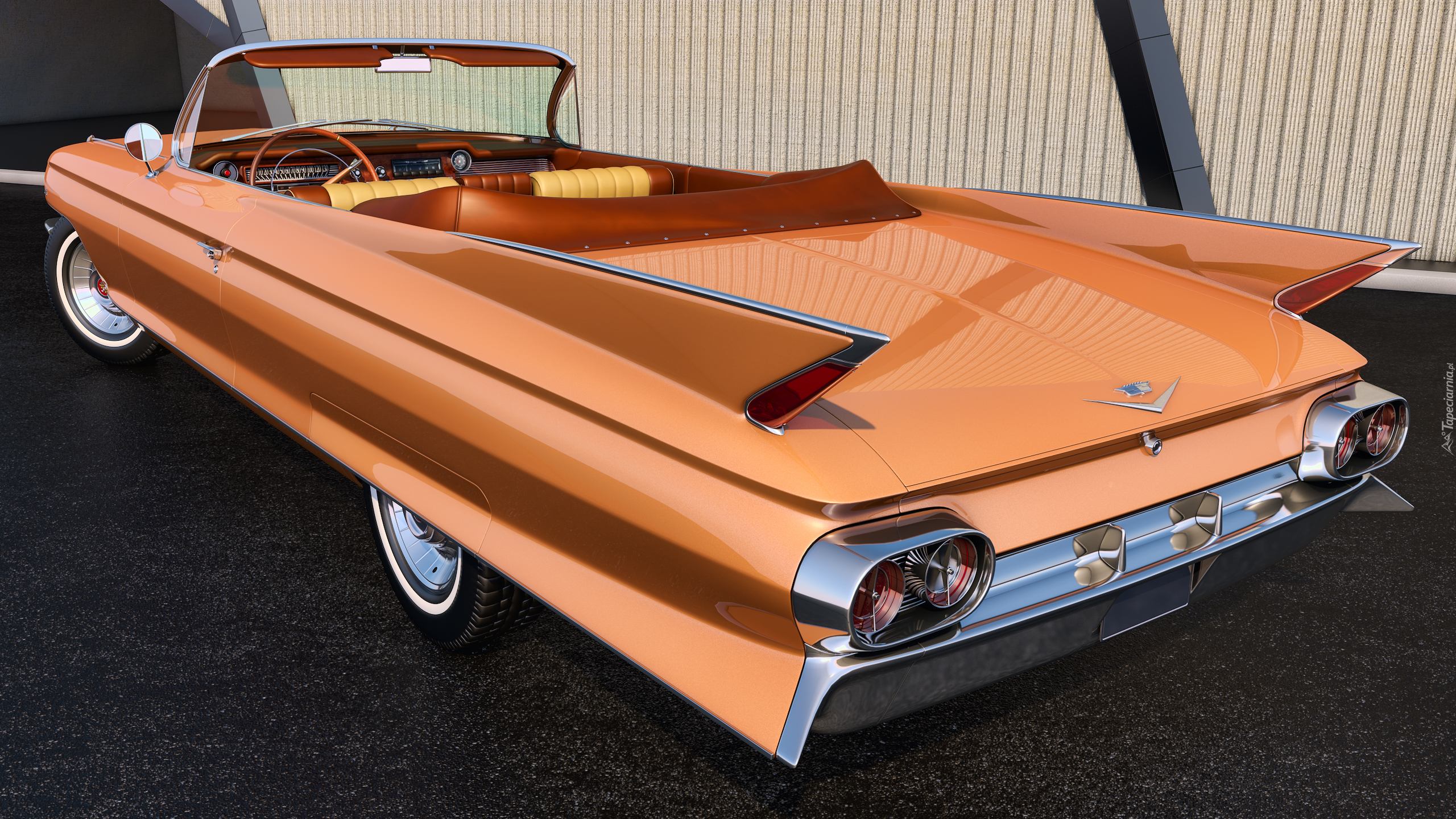 Zabytkowy, Cadillac Eldorado Convertible, 1961, Tył