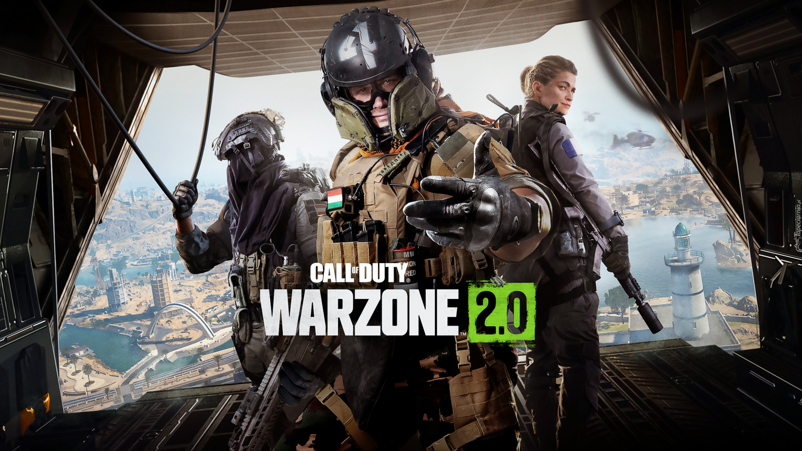 Gra, Call of Duty Warzone 2, Samolot, Żołnierze, Desant, Plakat