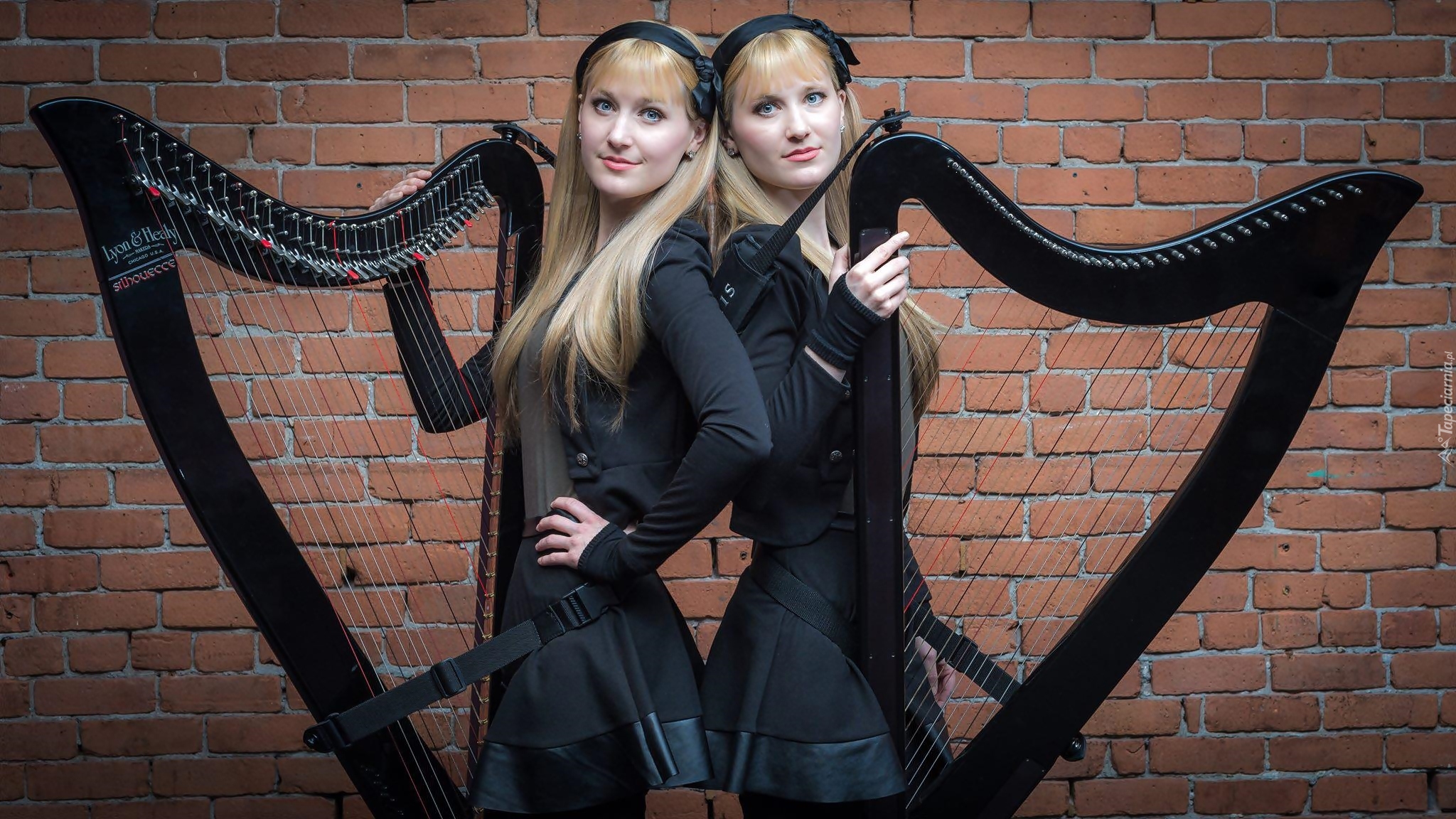 Kobiety, Camille Kitt, Kennerly Kitt, Bliźniaczki, The Harp Twins, Harfy