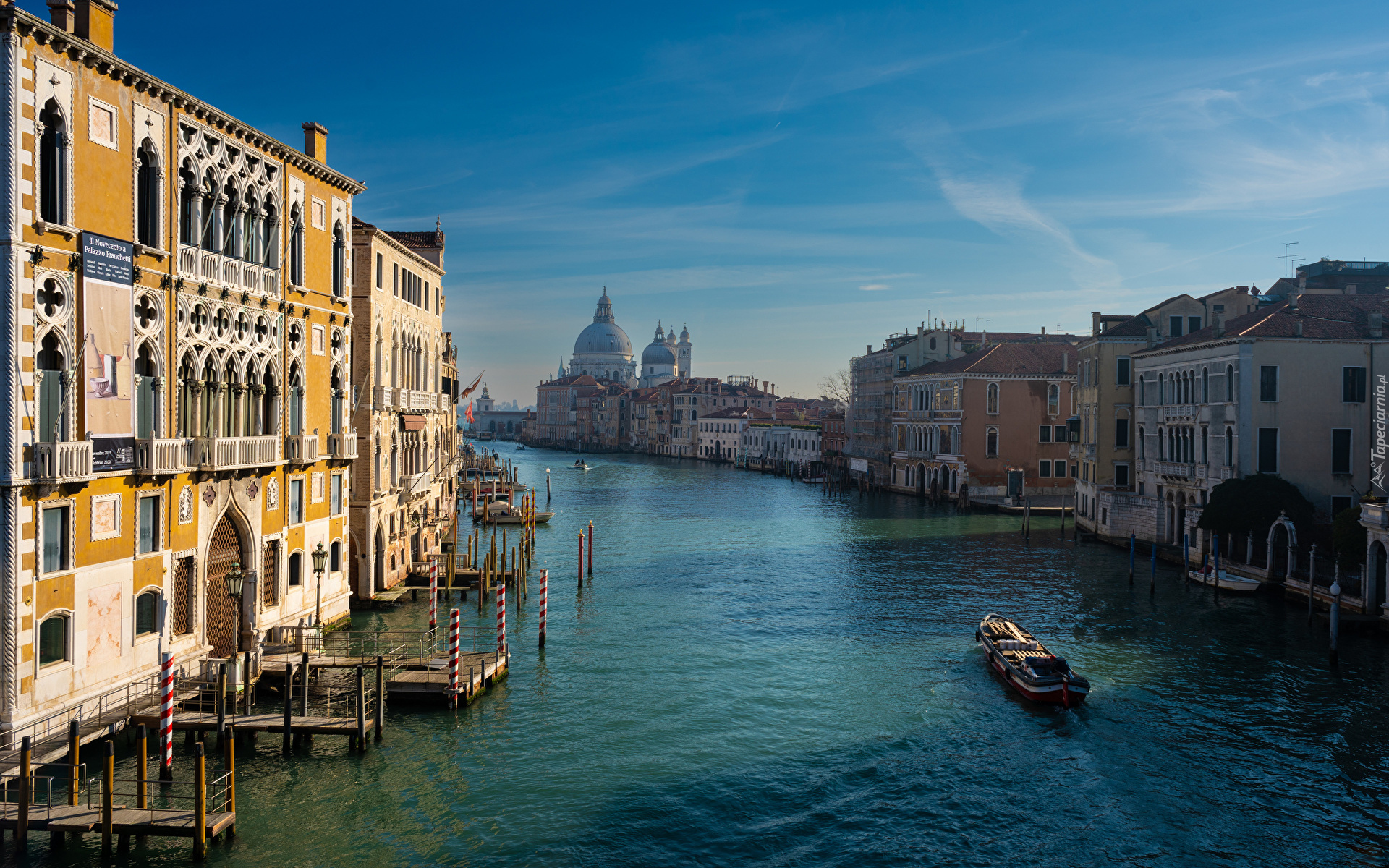 Włochy, Wenecja, Domy, Kanał, Canal Grande